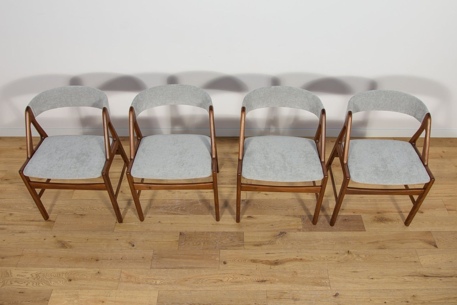 Mid Century Teak Dining Chairs, Denmark 1960s, Set Of 4 photo 1739.0