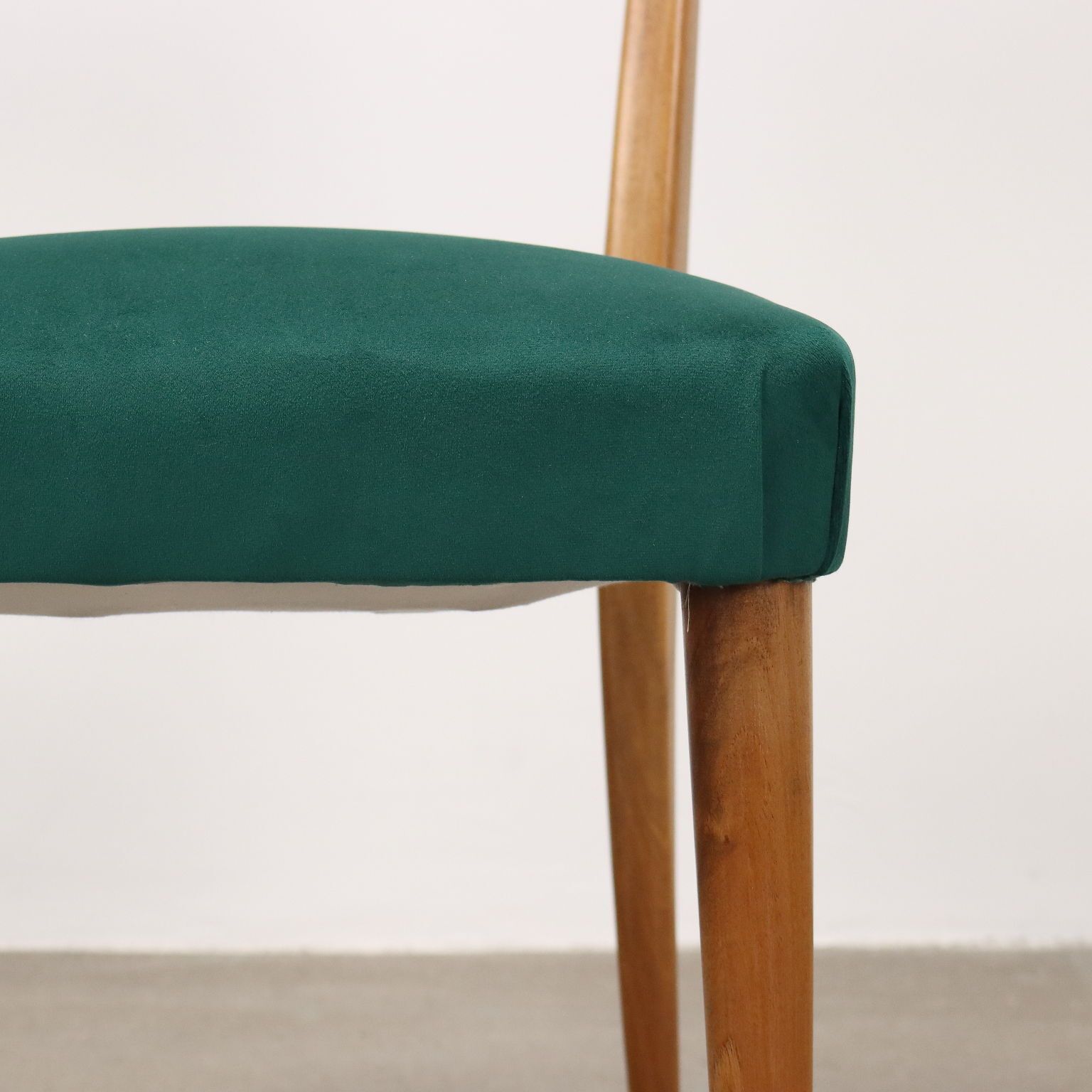 Vintage Living Room Chairs Beech Fabric Italy 1950s photo buy