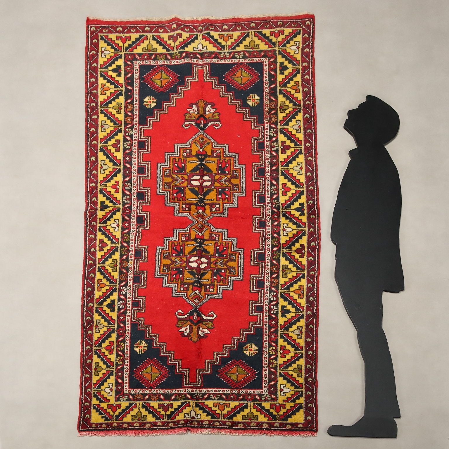 Antique Jorun Carpet Wool Heavy Knot Turkey 83 X 44 In photo furniture