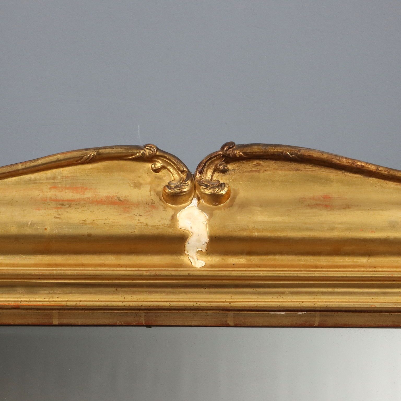 Antique Mirror Carved Gilded Wood Italy Late XIX Century photo Home Decor