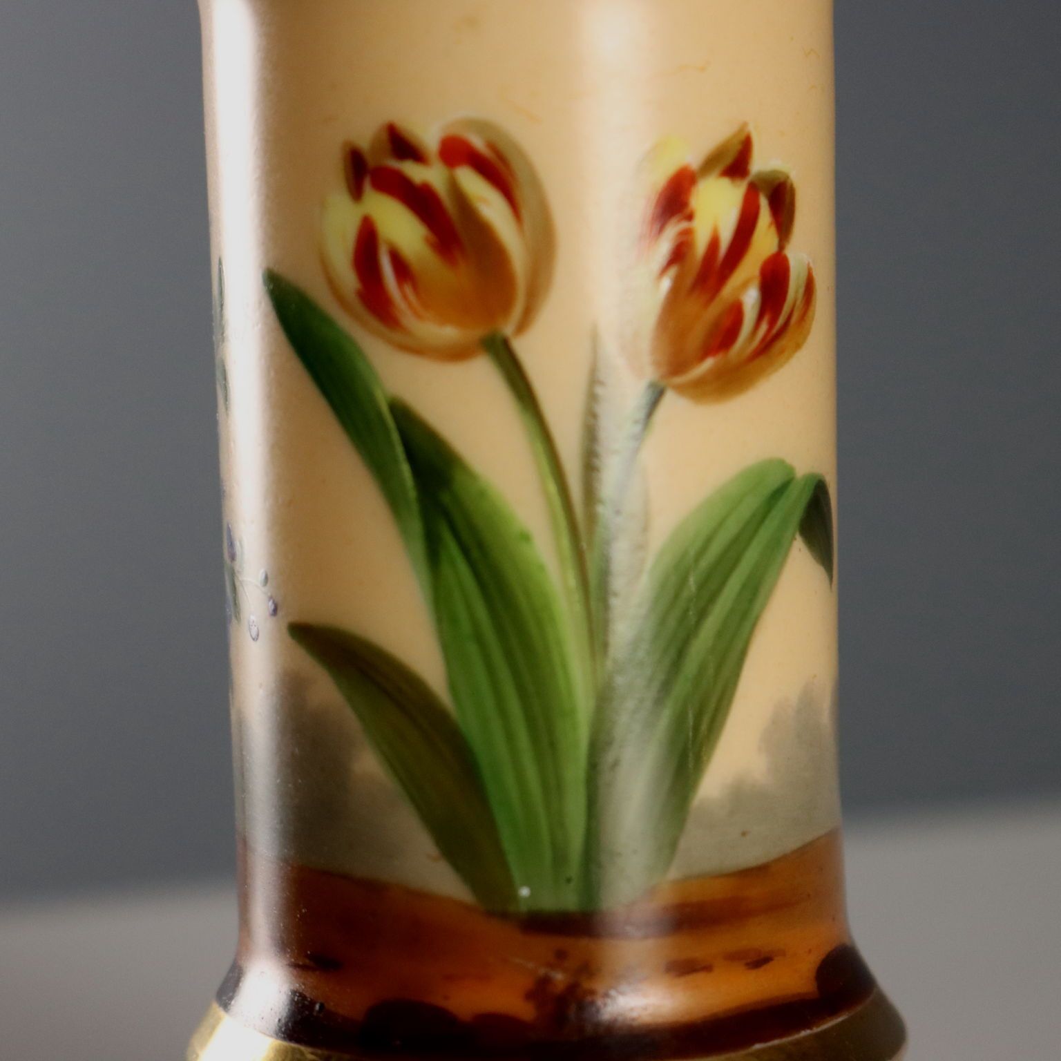 Antique Porcelain Vases Darte Frères Palais Royal France XIX Century photo buy