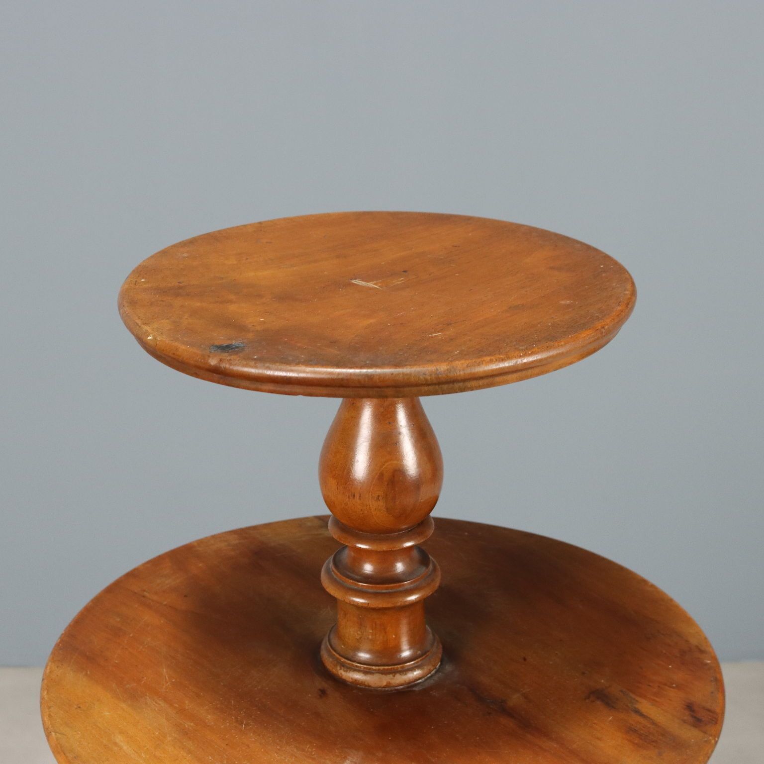 Antique Walnut Etagere 3 Shelves Italy XIX Century photo for sale