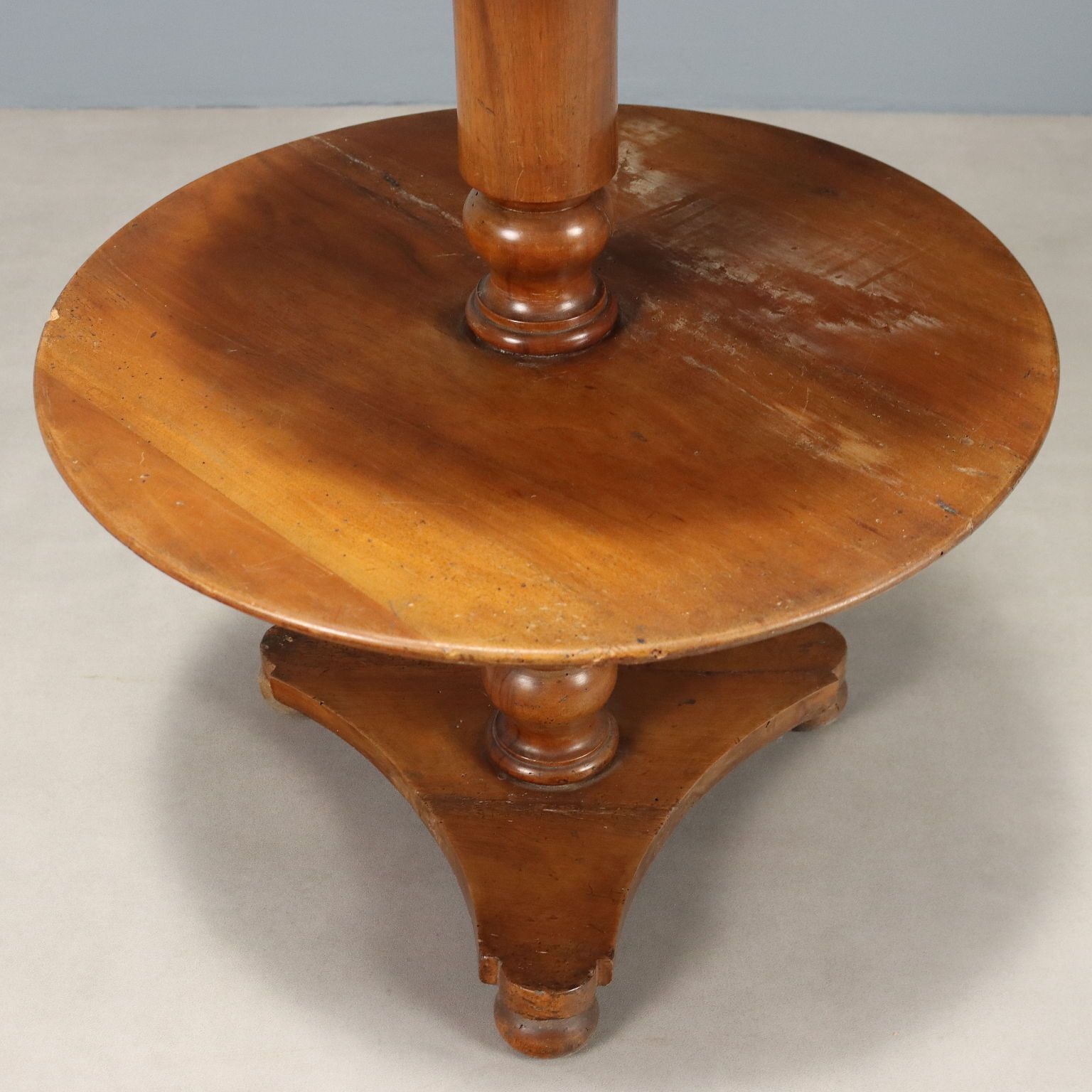 Antique Walnut Etagere 3 Shelves Italy XIX Century photo Furniture