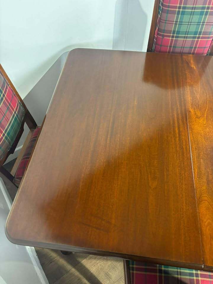 photo for sale Edwardian Mahogany Wind Out Table Dining Suite
