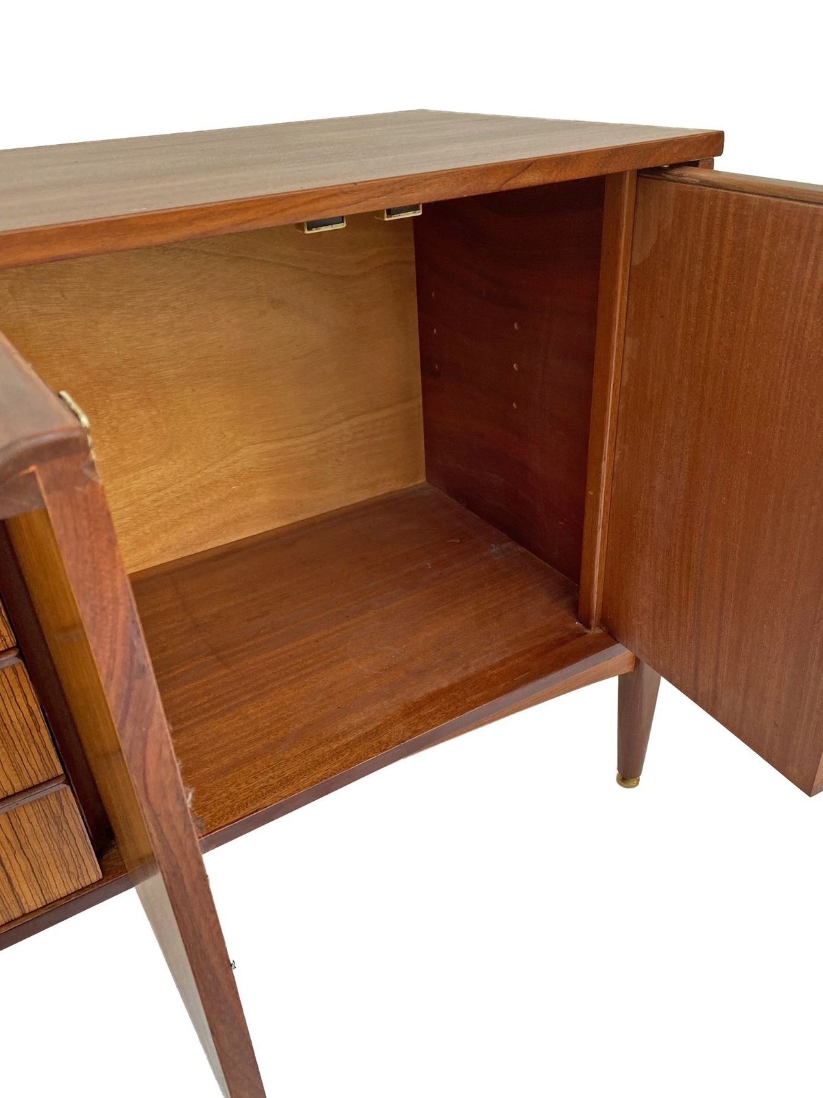 Furniture British Elliots Of Newbury Teak Sideboard Credenza Mid Century 1960s photo