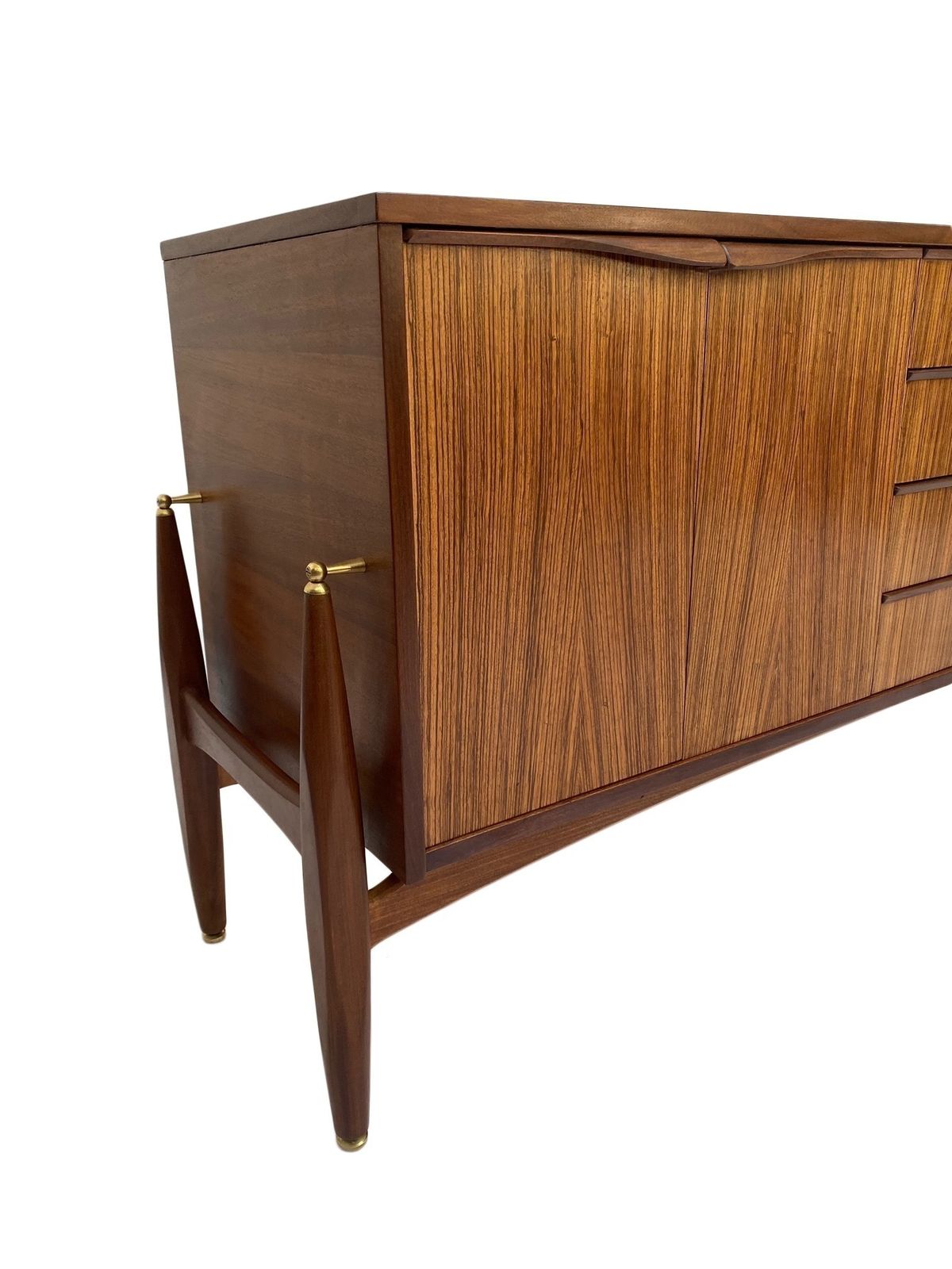 photo vinterior British Elliots Of Newbury Teak Sideboard Credenza Mid Century 1960s