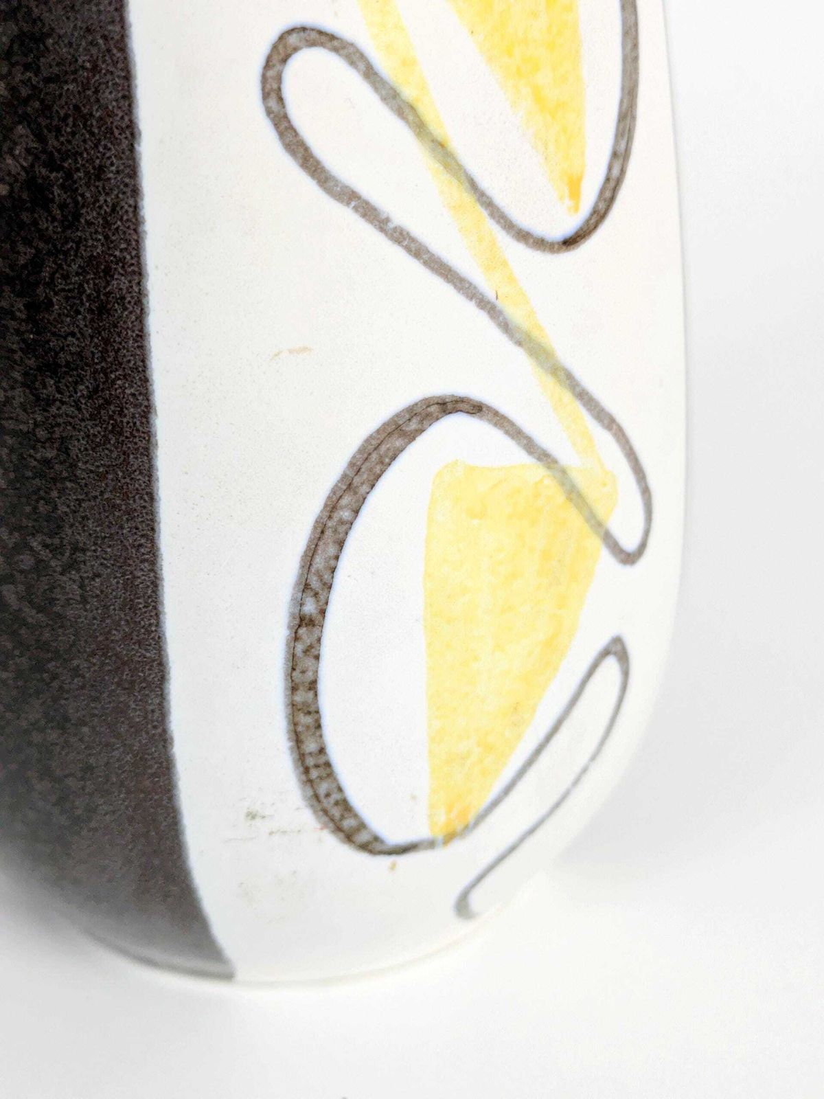 Midcentury West German Pottery Vase By Ursula Fesca For Wächtersbach, Turin Decor, 1950s photo vintage
