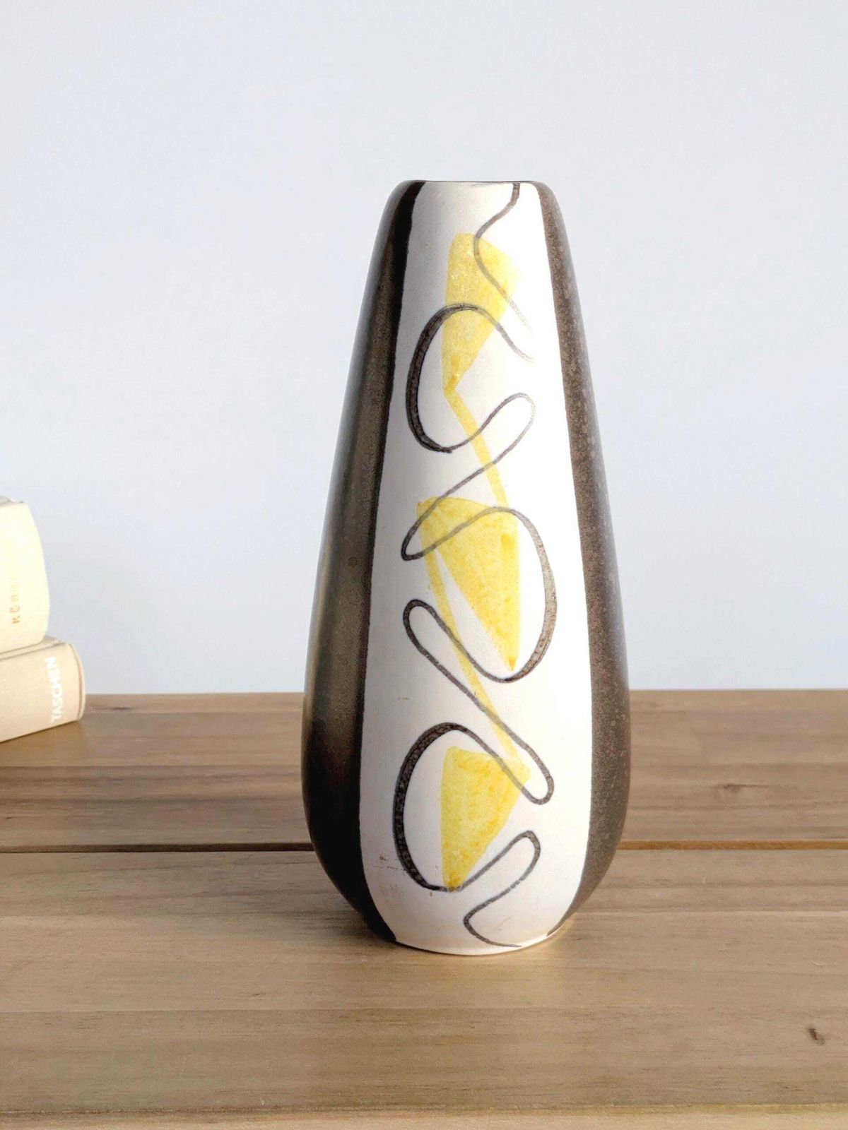 photo vinterior Midcentury West German Pottery Vase By Ursula Fesca For Wächtersbach, Turin Decor, 1950s