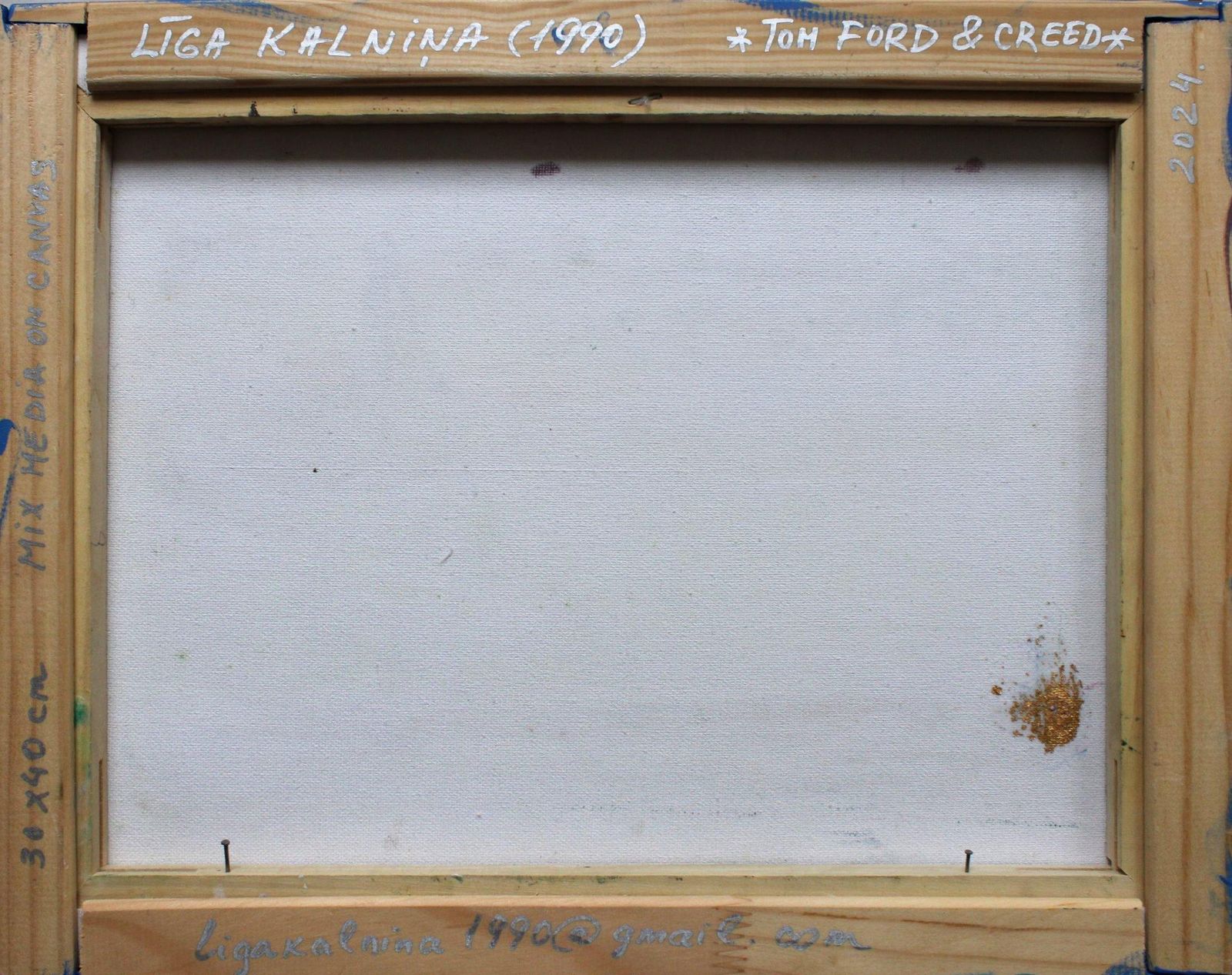 Liga Kalninatom Ford & Creed. 2024. Canvas/Mixed Media, 30x40 Cm2024 photo furniture