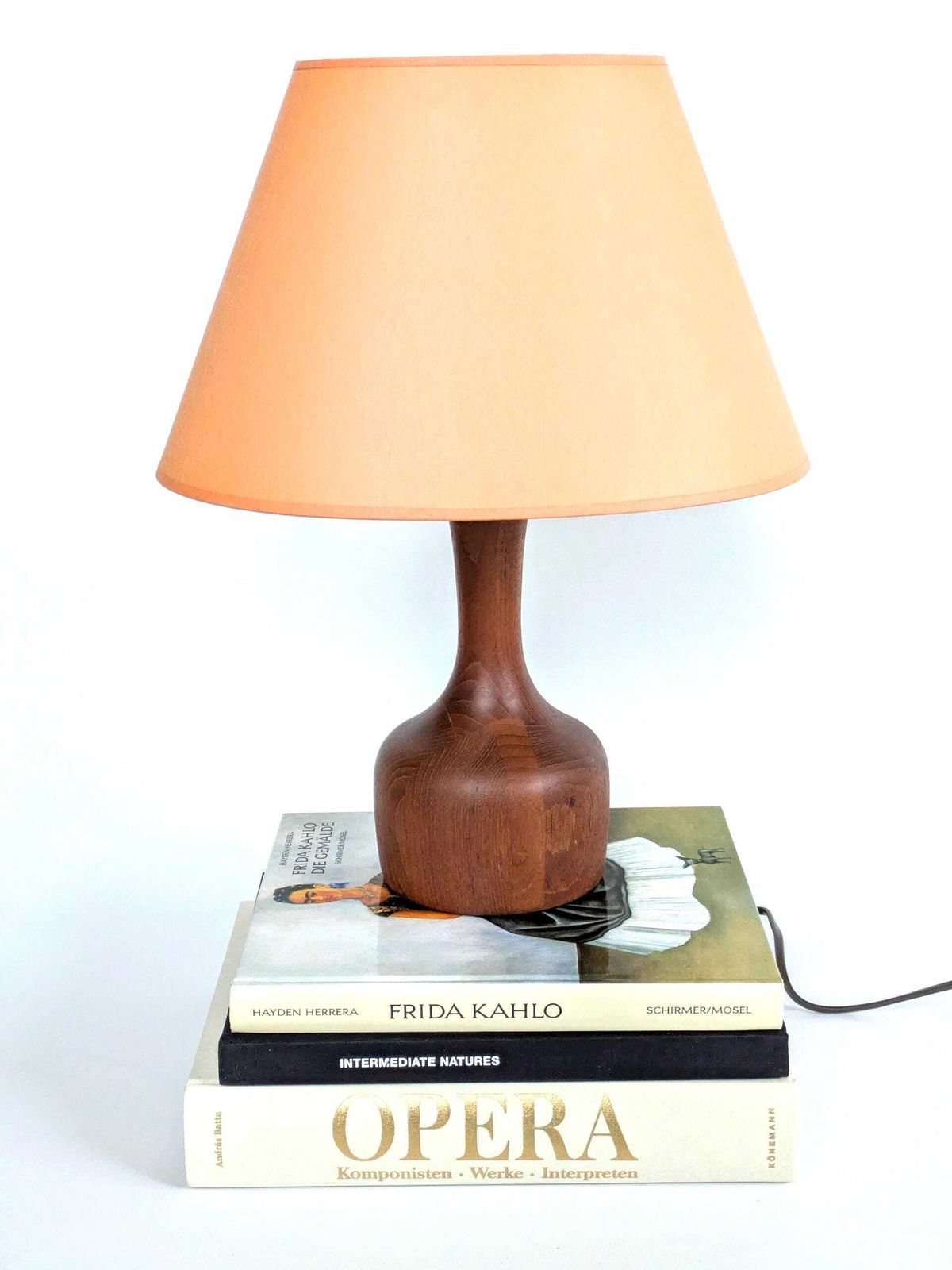 Midcentury Scandinavian Teak Table Lamp By Domus, Denmark, 1960s photo Lighting