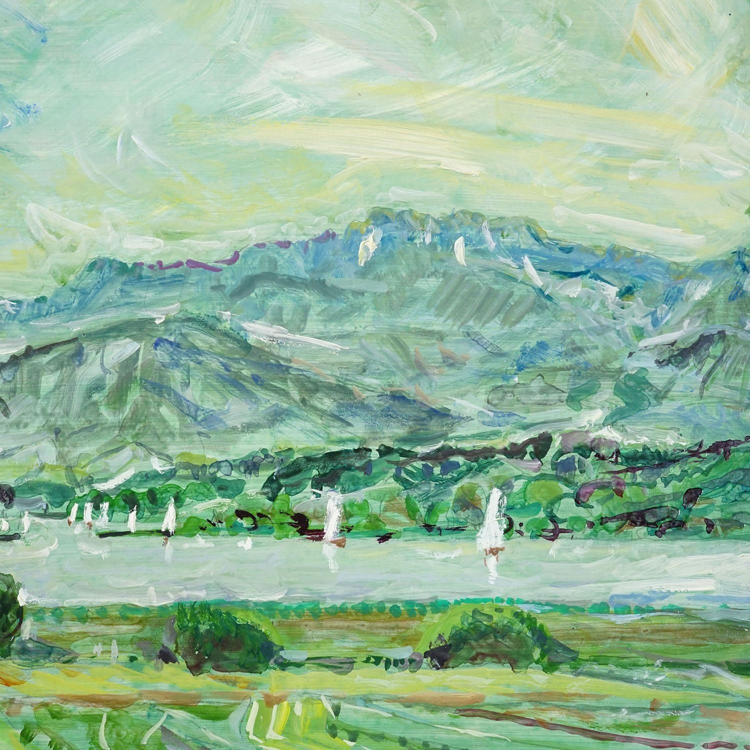 Alexander Michael   Oil Painting Chiemsee Near Hochstaedt, 1994 photo 270.0