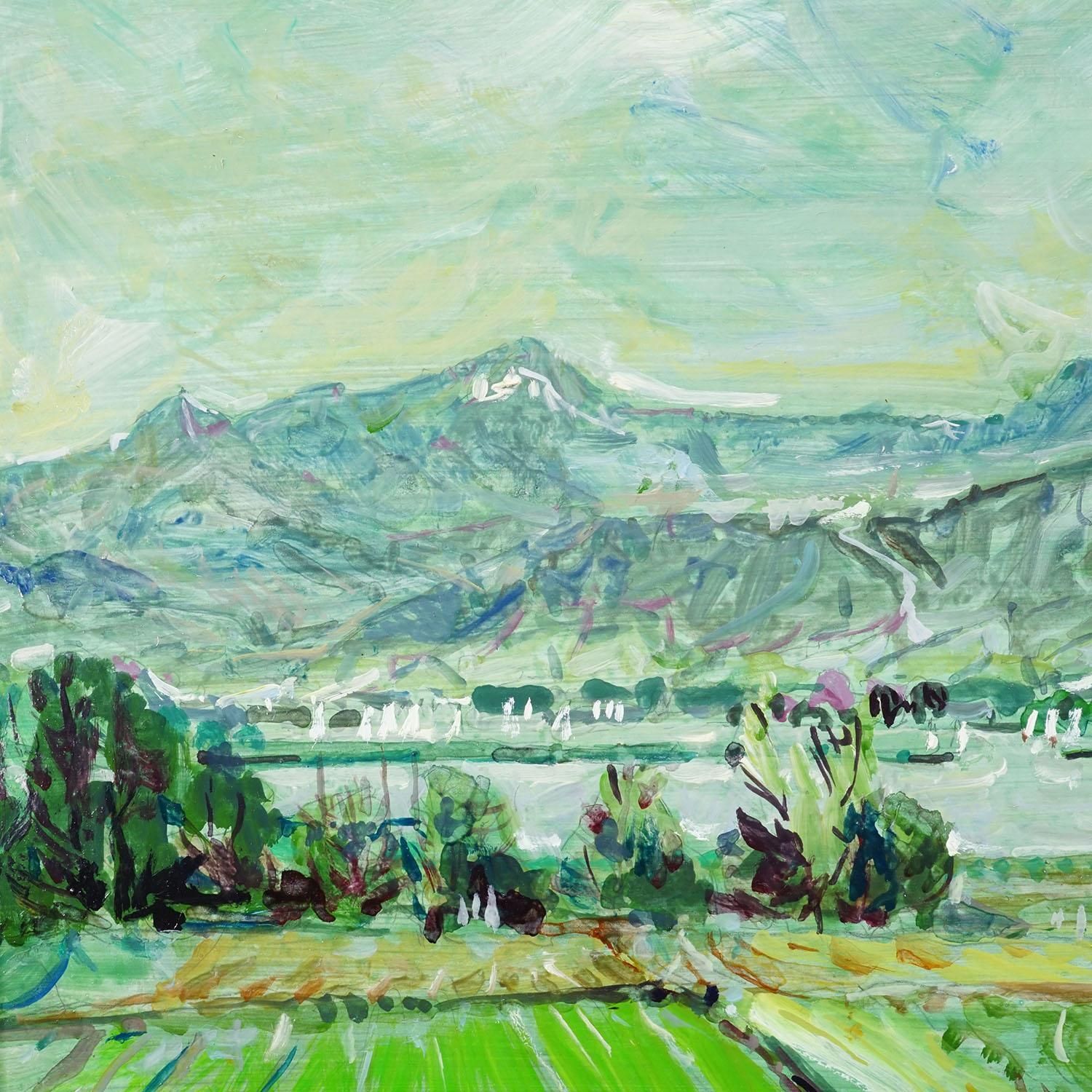 Alexander Michael   Oil Painting Chiemsee Near Hochstaedt, 1994 photo vinterior