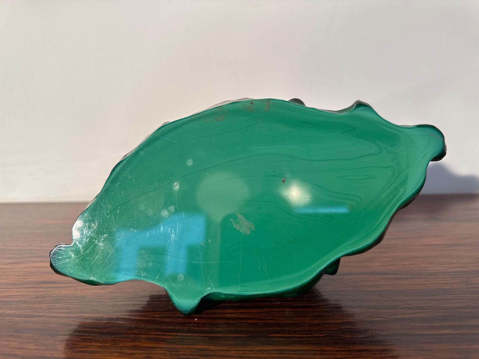 Animal Art Glass Object Malachite Fish Designed By H. Hoffmann And C. Schlevogt. photo buy