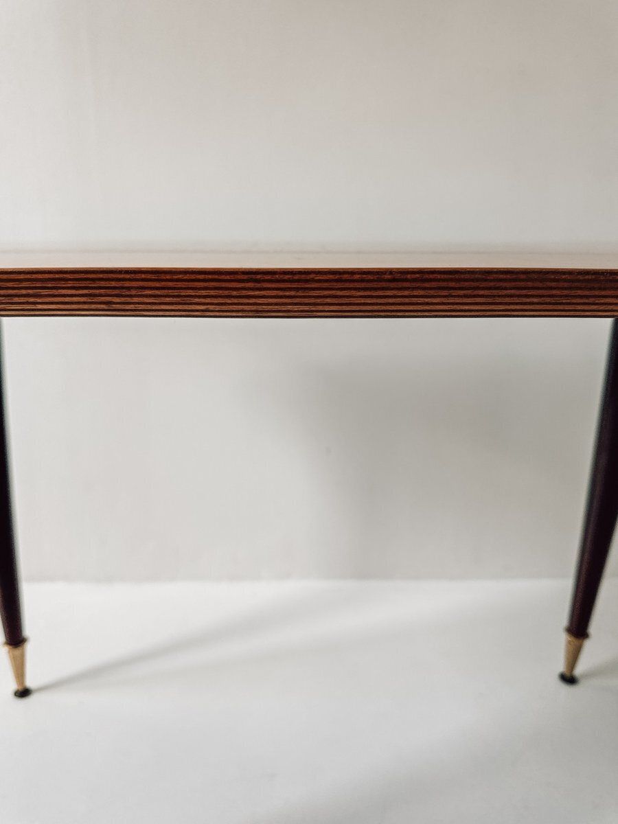 Furniture Mid Century Coffee Table With Wooden Top, 1960s photo