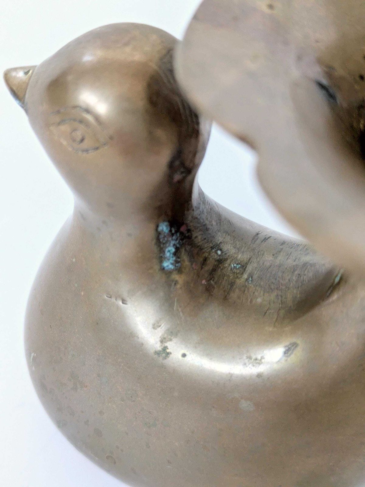 photo buy 1960s Midcentury Style Brass Bird Candleholder Or Bud Vase, Modern Rustic Accent