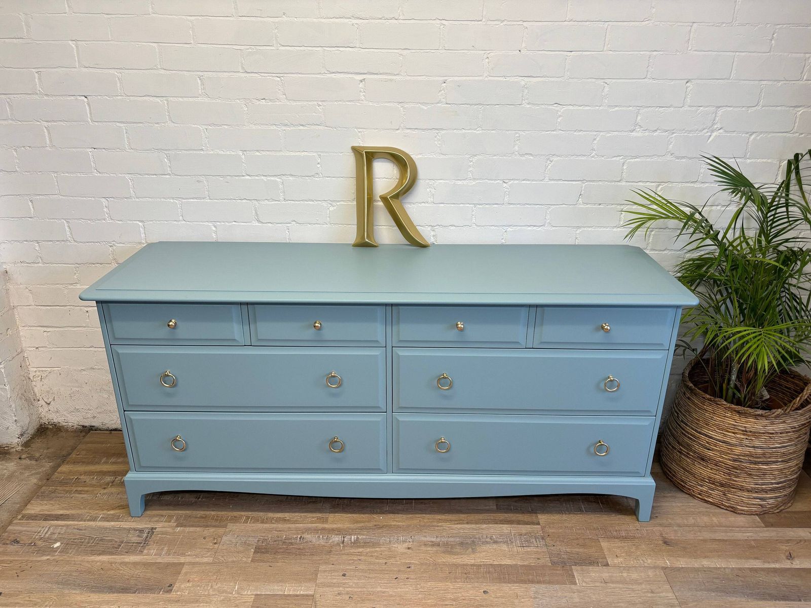 Stag Minstrel Captains Chest Painted Province Blue photo 1095.0