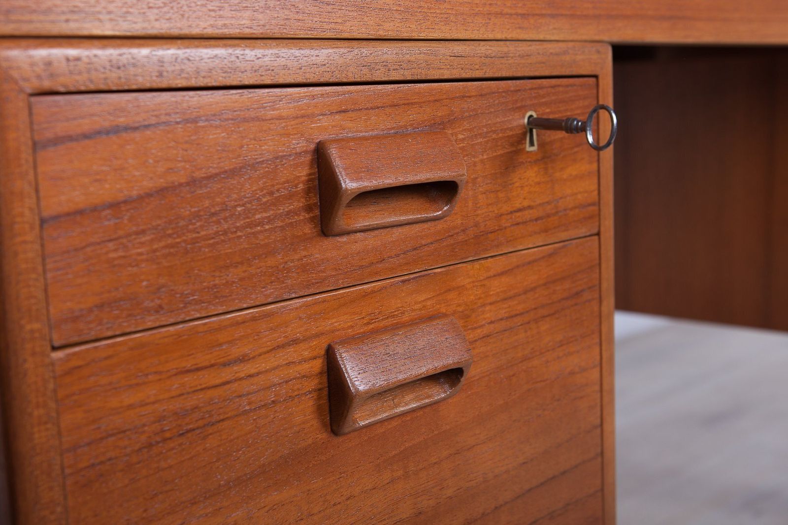 photo vinterior Danish Teak Desk By Børge Mogensen For Søborg Møbelfabrik, 1960s
