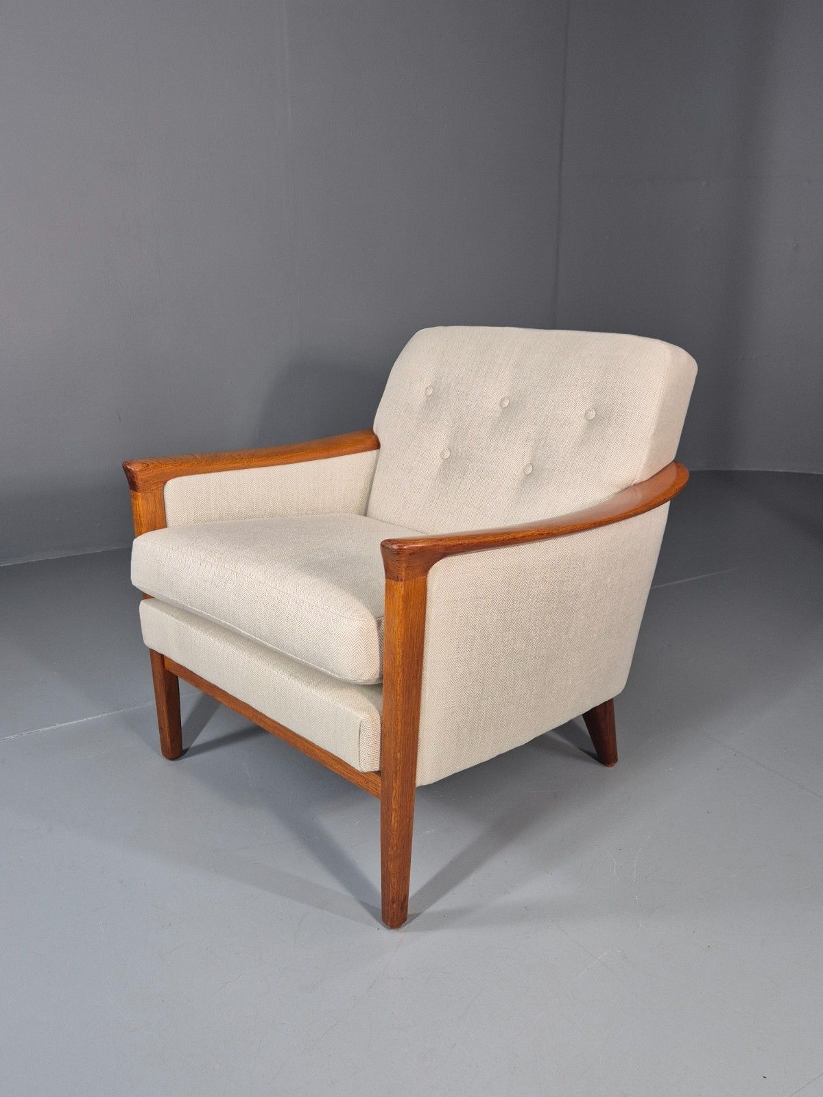 Vintage Lounge Chair Teak New Upholstery Mcm Andersson 1960 Sweden Eb11478 Mnor