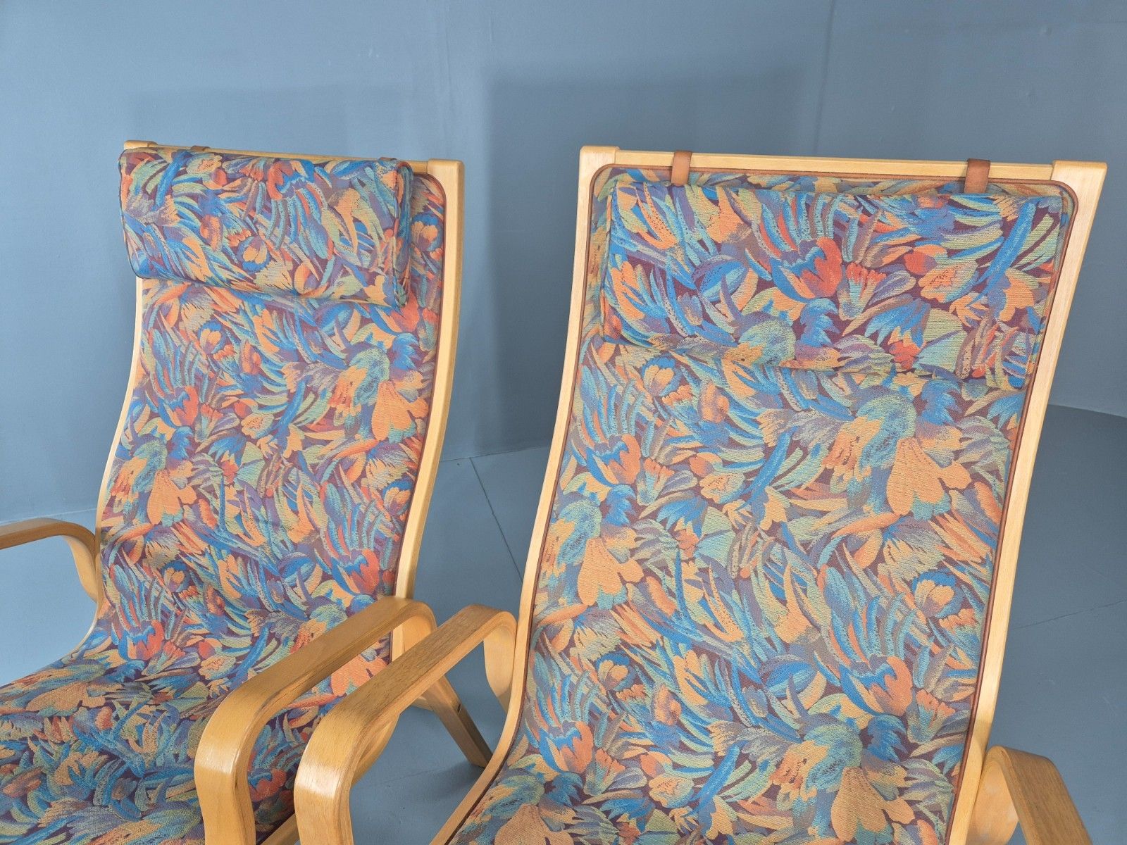 2 Vintage Bentwood Lounge Chairs Finn Ostergaard 1980s Retro Mcm Eb11338 Mben photo vintage