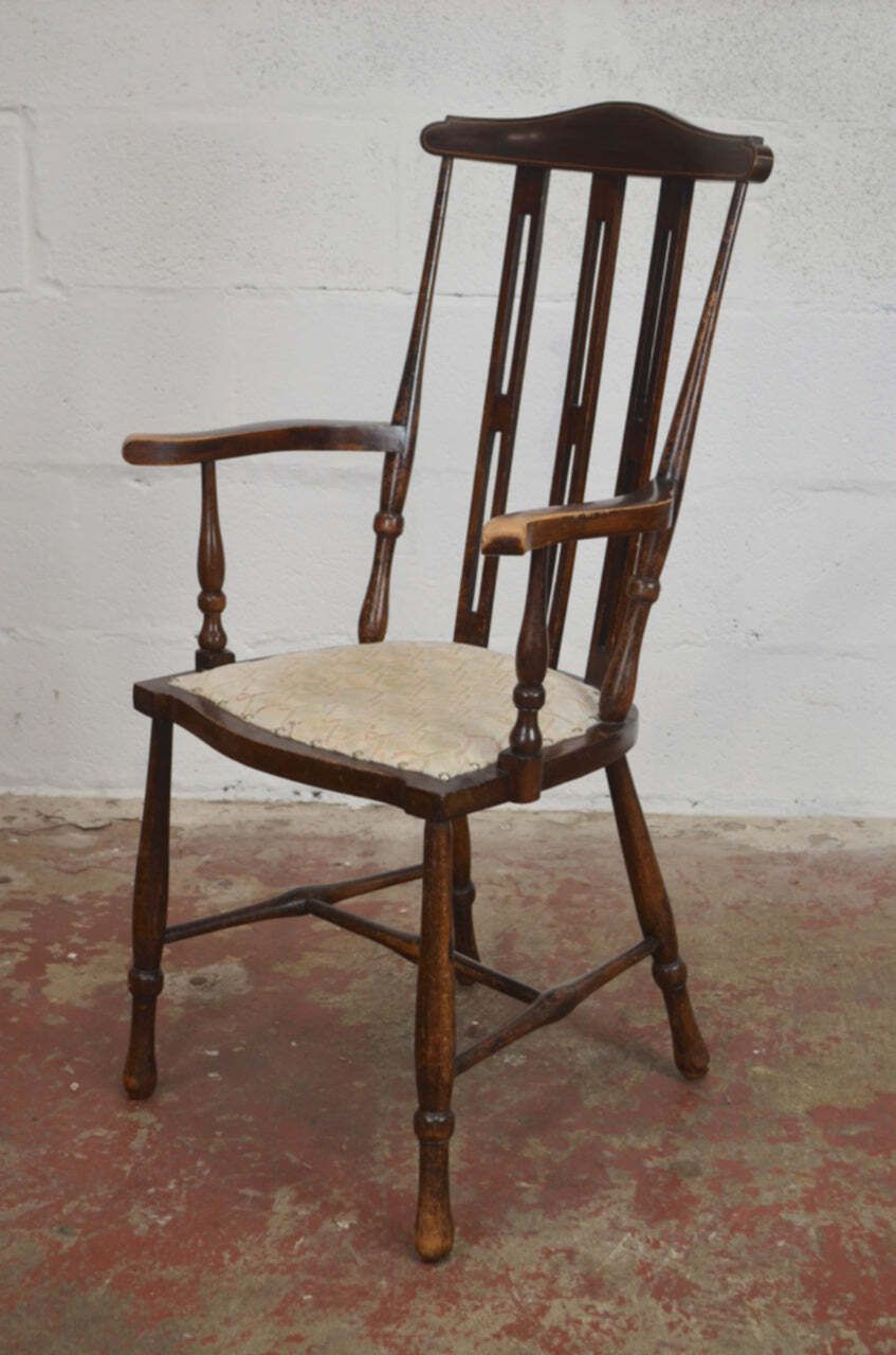 A Mahogany Arts & Crafts Elbow Chair