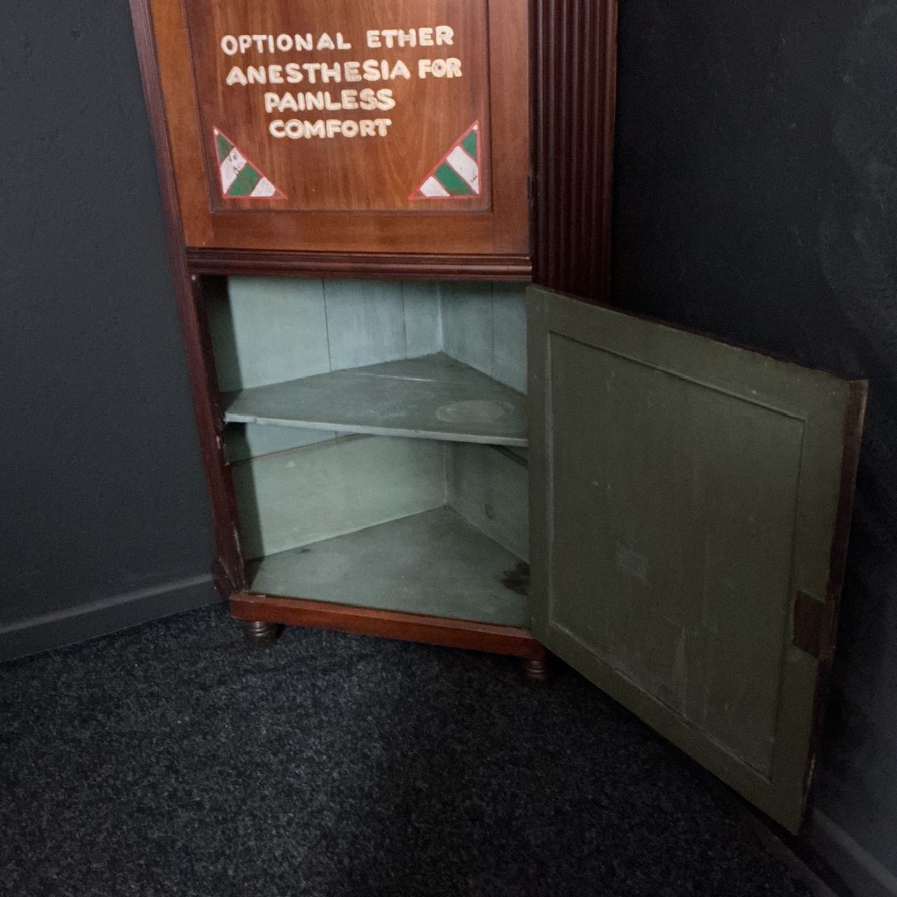 Dental Corner Cupboard, 1900s, Walnut photo for sale