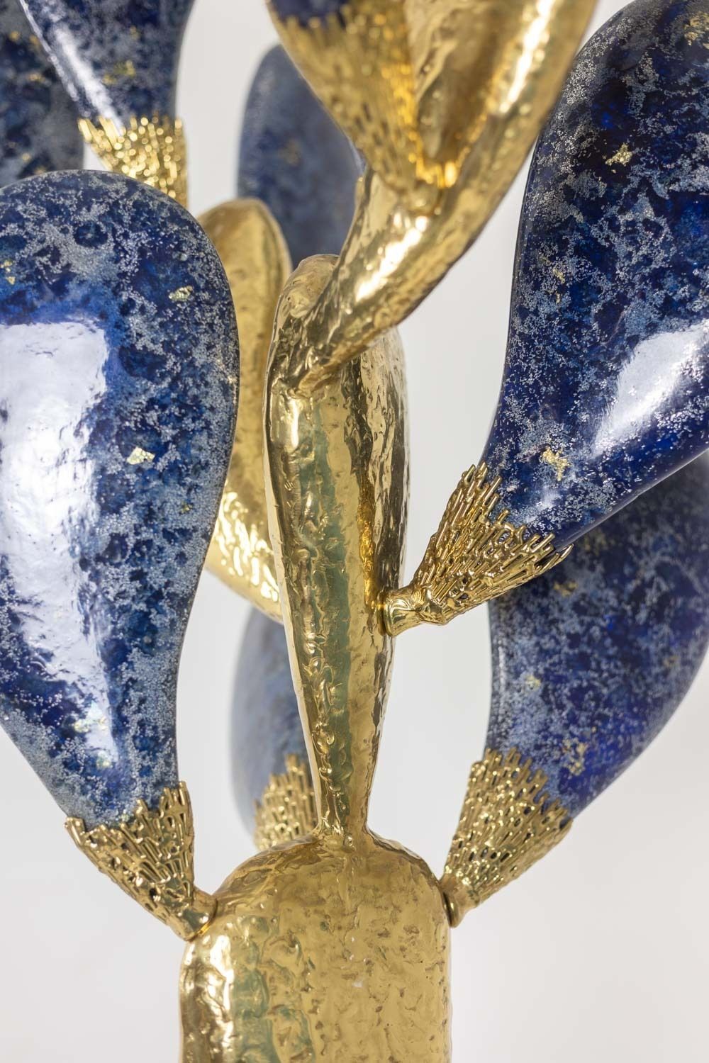 photo furniture Jacques Duval Brasseur, Large Cactus Sculpture In Gilded Brass. 1992