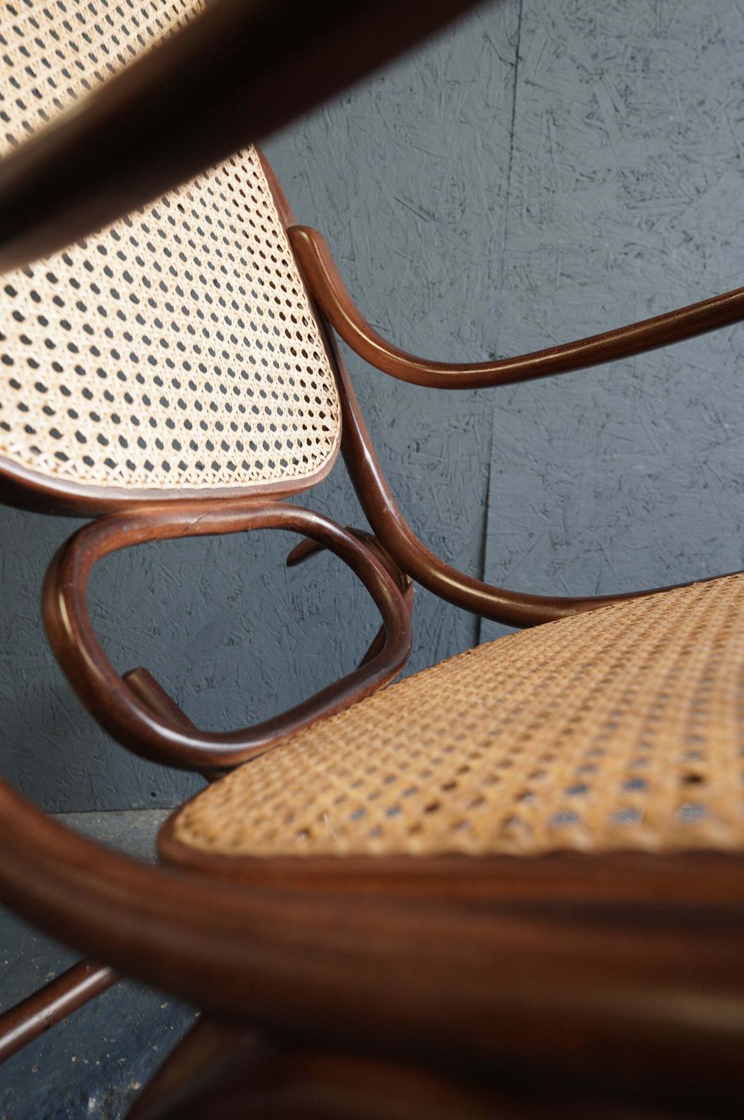 photo for sale Vintage "P.I. Dinette" Bentwood Rocking Chair – Thonet Style (C.1970s)