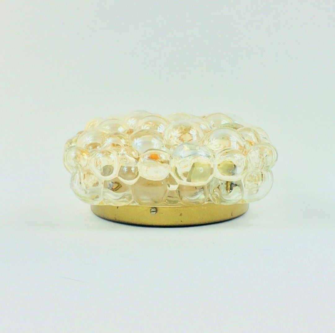 Mid Century Amber Bubble Glass Wall Light By Helena Tynell For Limburg, Germany, 1970s photo buy