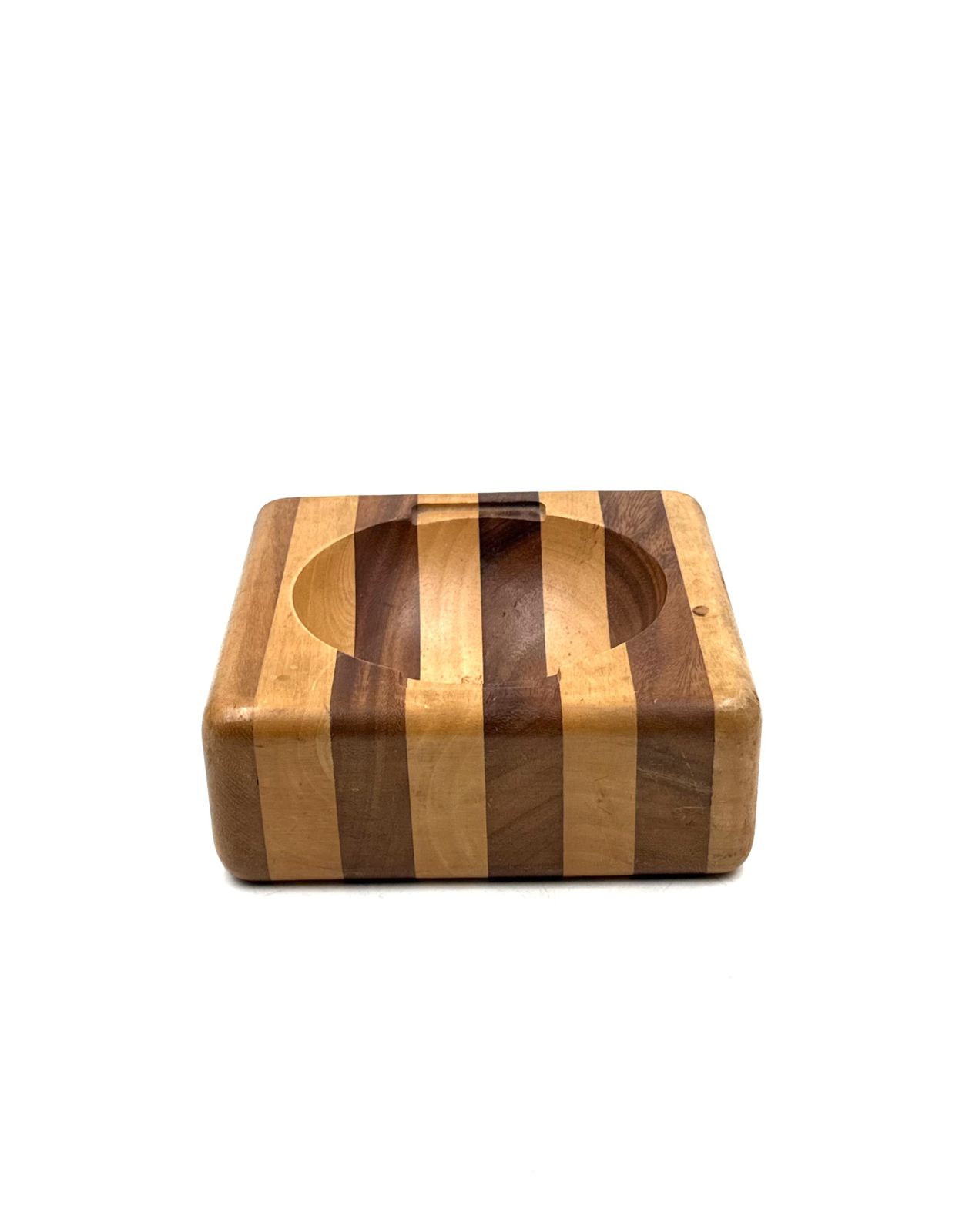 Mid Century Wood Vide Poche Bowl, Italy Ca. 1970 photo vintage