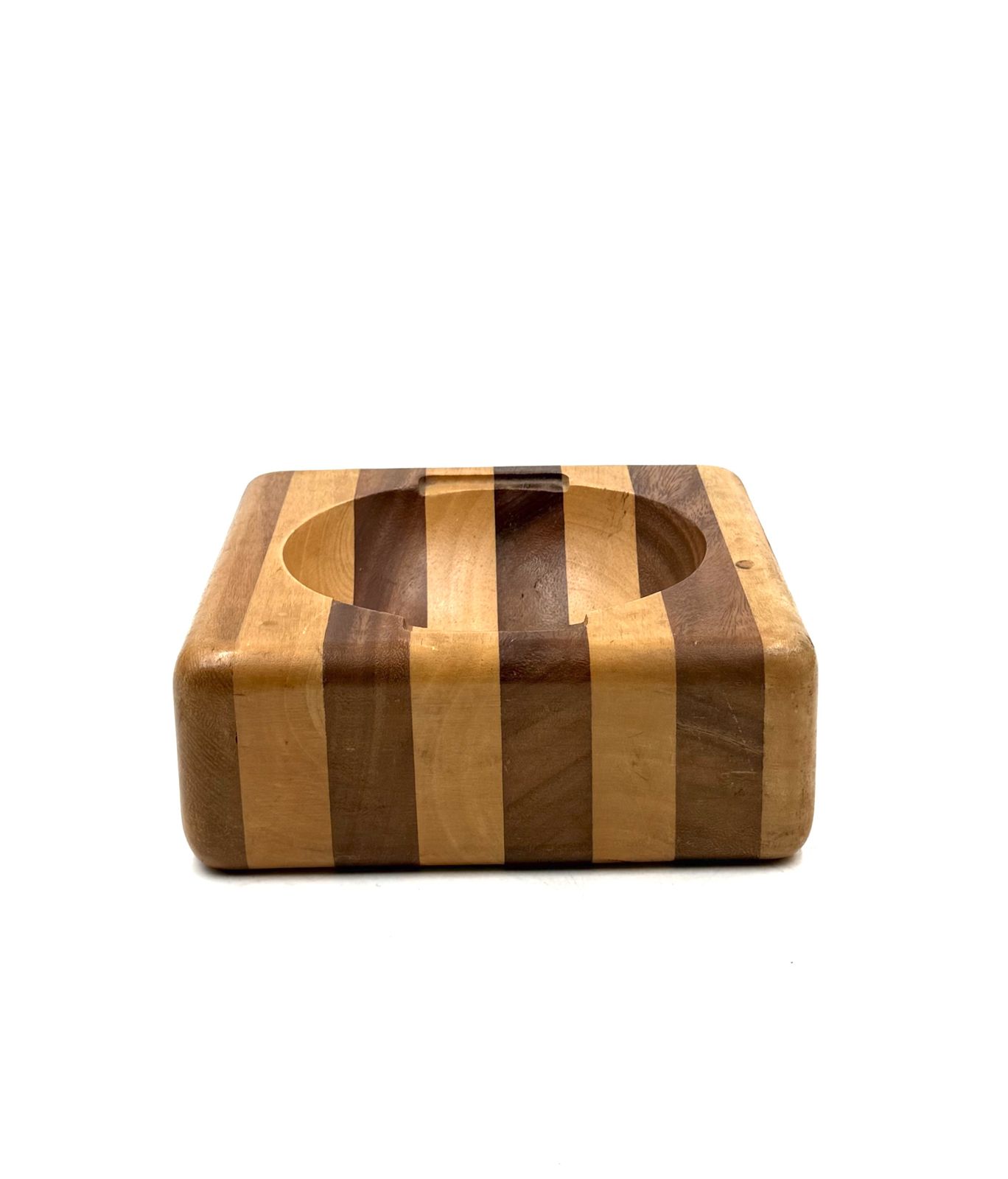 Mid Century Wood Vide Poche Bowl, Italy Ca. 1970