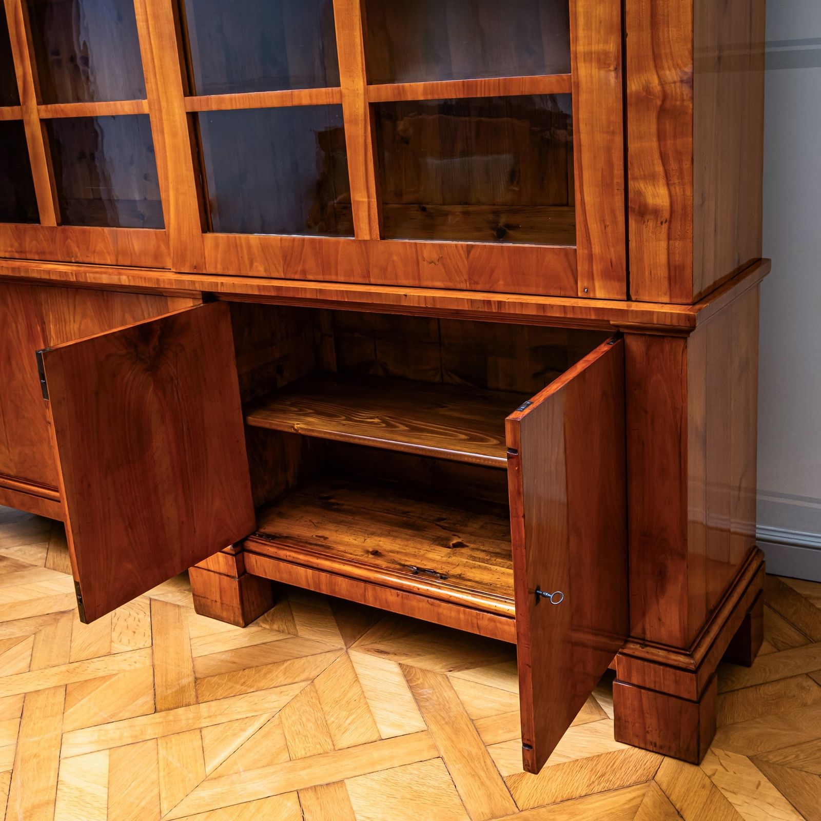 Biedermeier Cherrywood Bookcase, Germany, Circa 1820 photo for sale