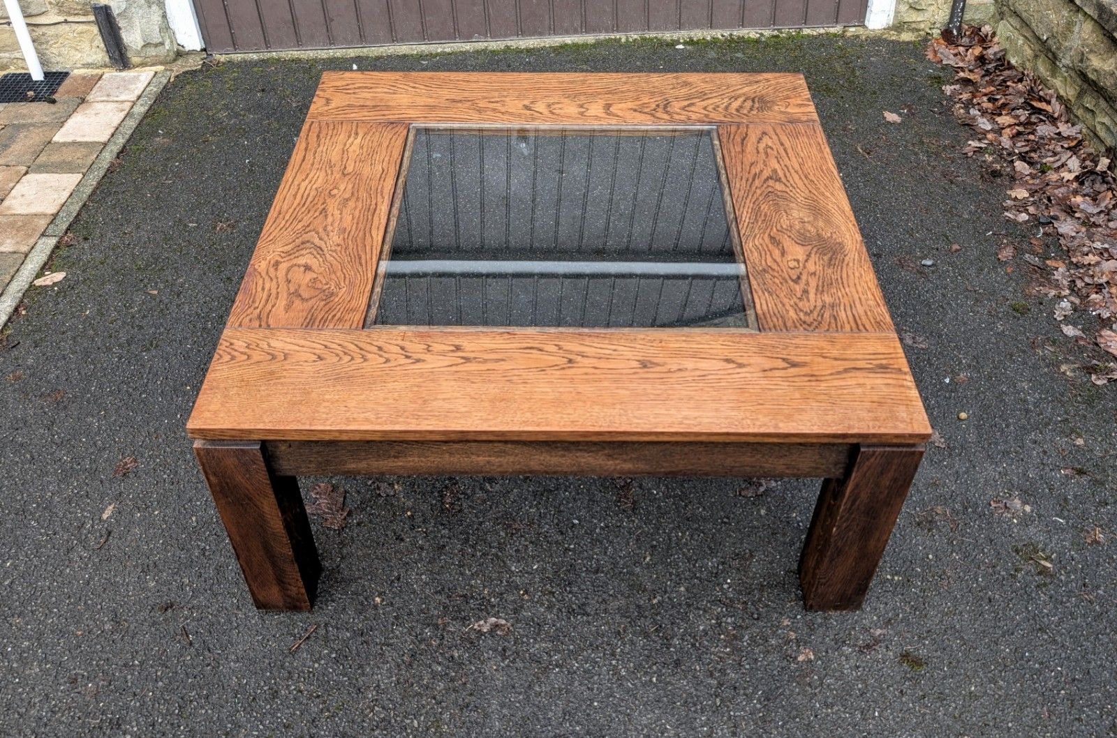 Brutalist Wenge Oak Coffee Table Vintage Danish Mid Century Retro 70s Italian photo furniture