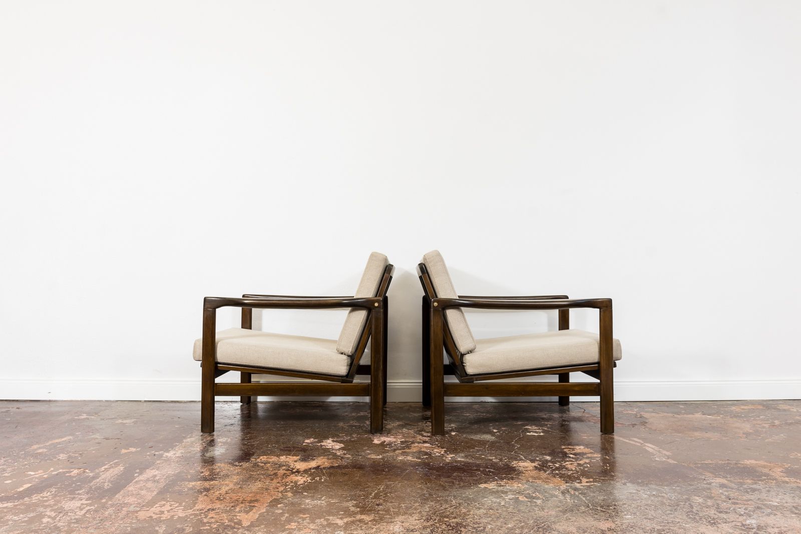 Mid Century Armchairs By Zenon Bączyk, 1960's, Set Of 2 photo for sale
