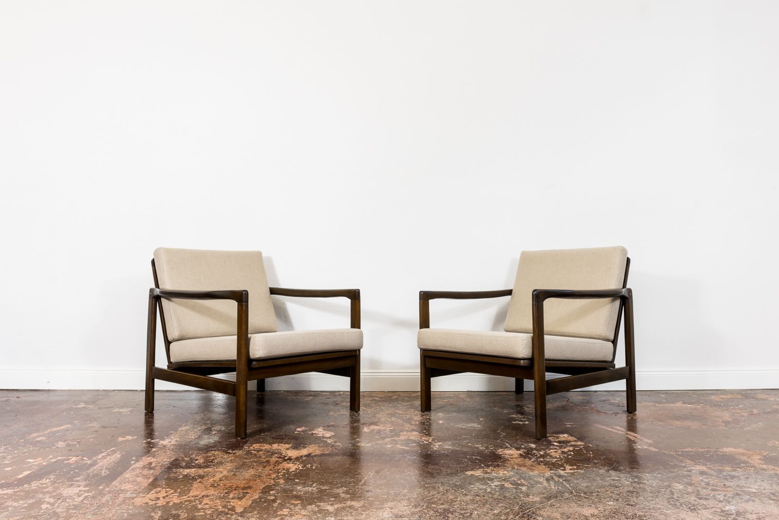 Mid Century Armchairs By Zenon Bączyk, 1960's, Set Of 2 photo Furniture
