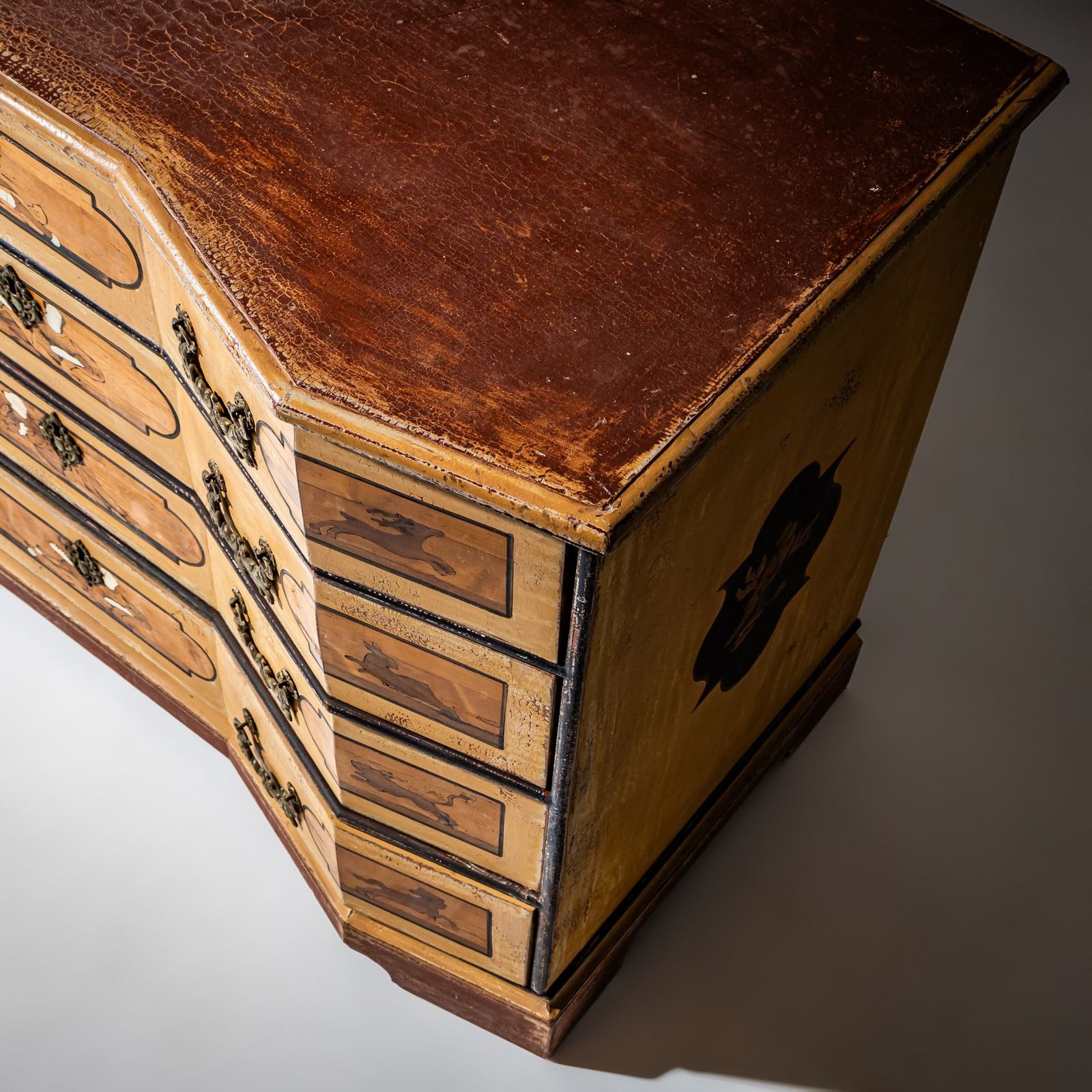 Painted Baroque Chest Of Drawers, Italy, Mid 18th Century photo vinterior