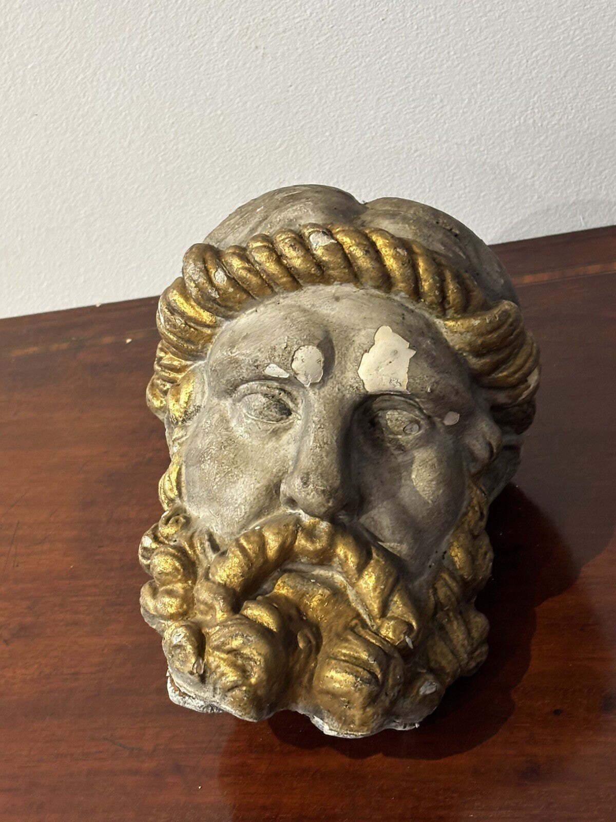 Plaster Bust Of A Greek God photo vinterior