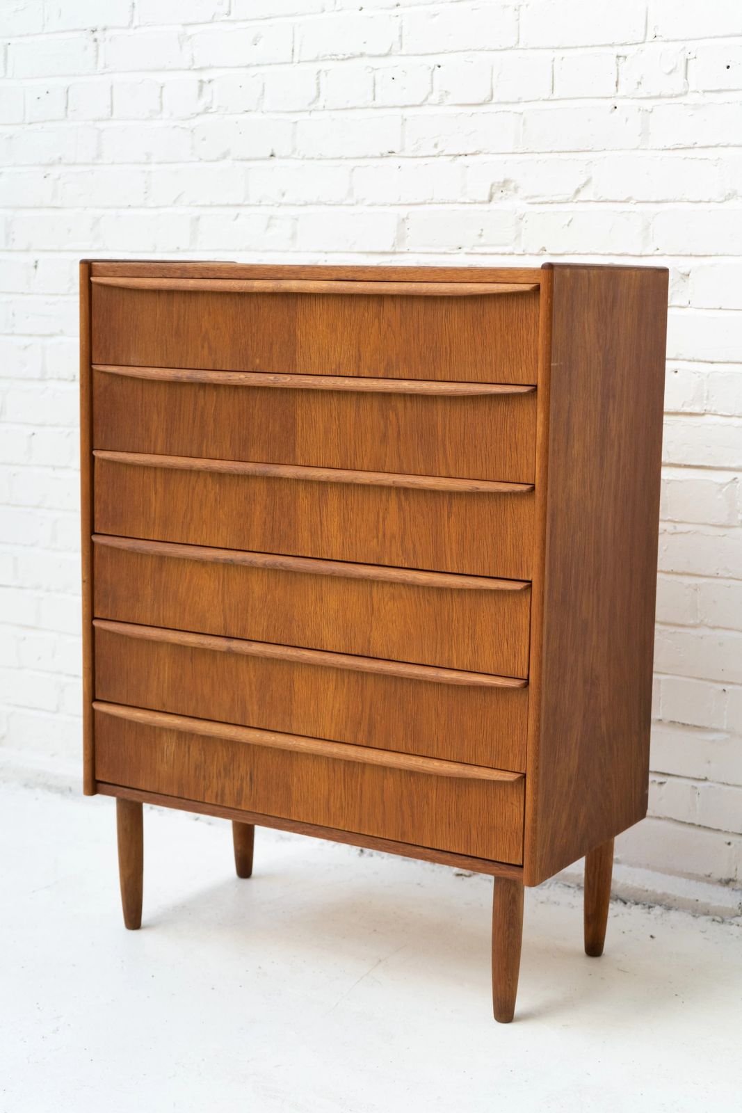 Danish Oak Chest Of Drawers, 1950s photo for sale