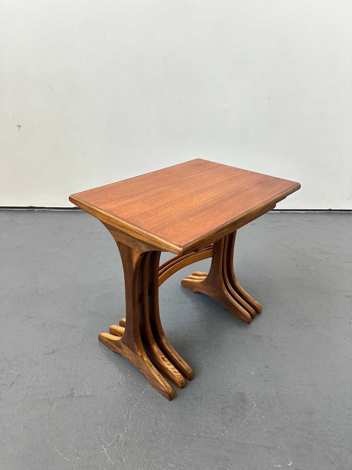 220.0 Vintage G Plan Teak Quadrille Nest Of Tables. Danish Retro Quadrille Mid Century photo