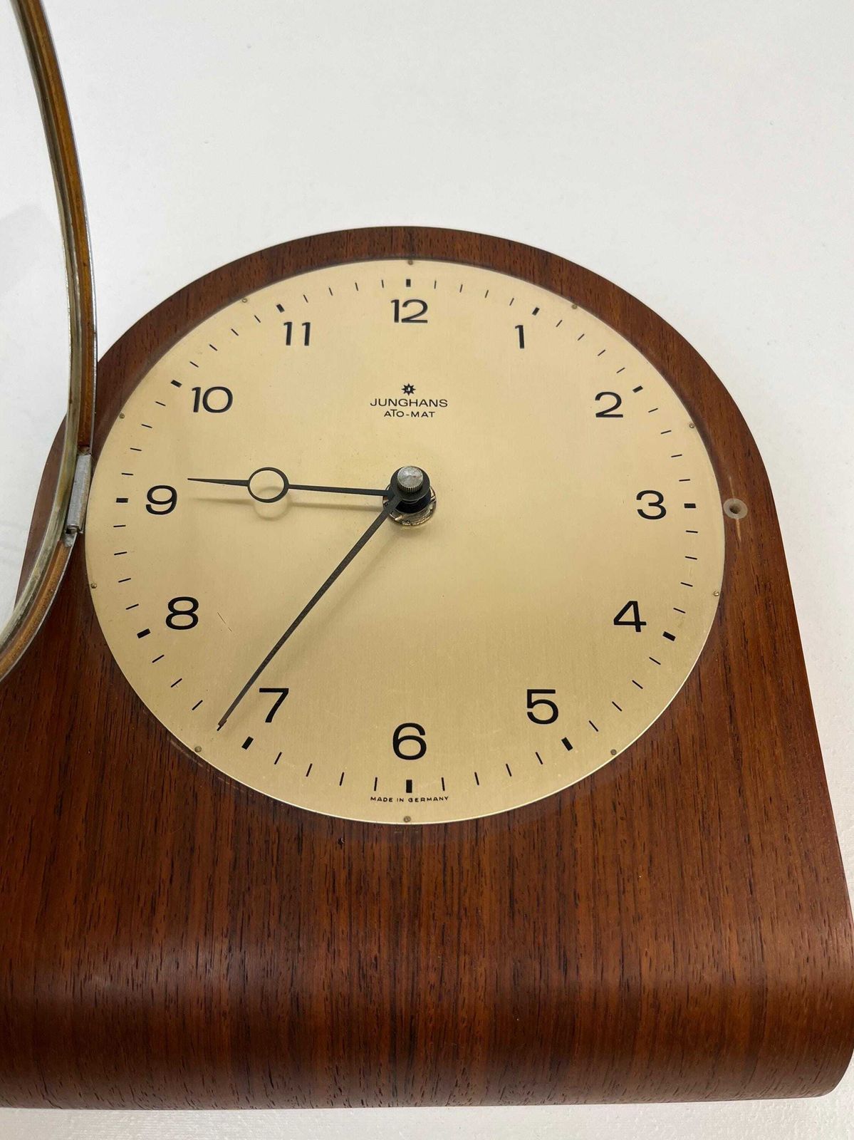 photo furniture Very Rare Mid Century Teak Wall Clock By Junghans Ato Mat Limited Edition Germany 1960