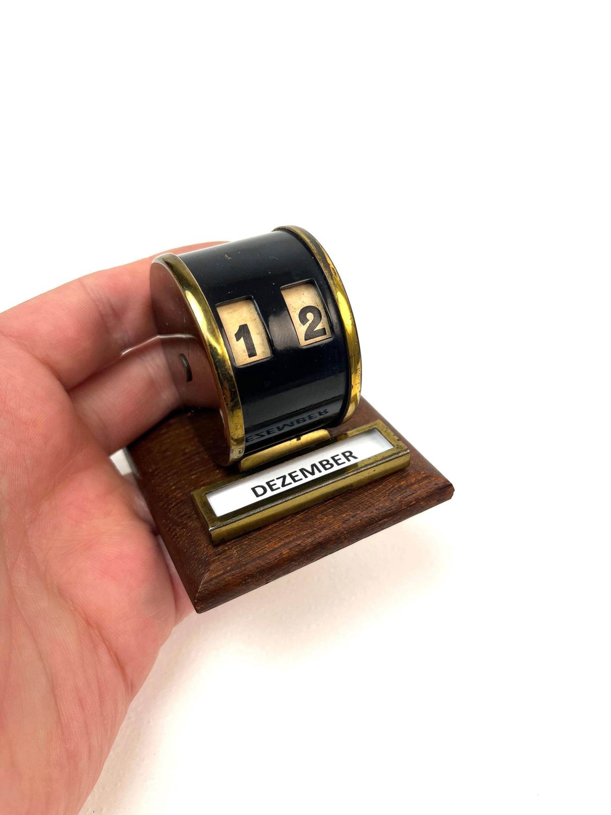 Rare Small Bauhaus Art Deco Enduring Perpetual Desk Calendar Germany 1930 photo Home Decor
