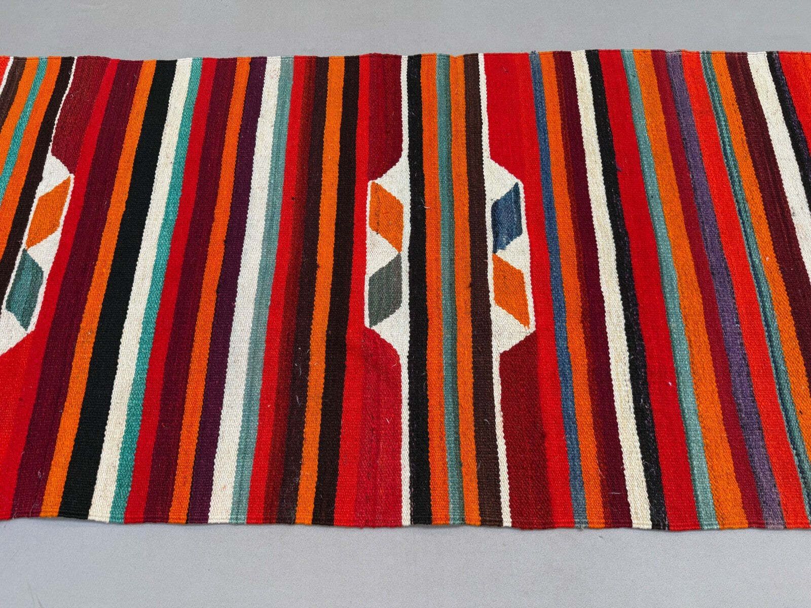 Turkish Kilim Runner 310x91 Cm, Vintage Kelim Rug, Long And Narrow 2513 photo vinterior
