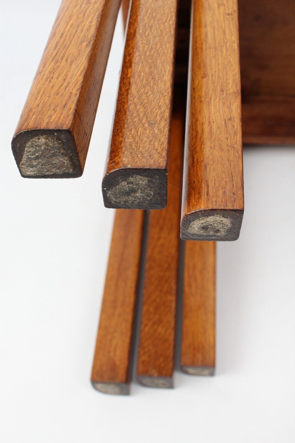 photo vinterior Small Art Deco Nest Of 3 Oak Tables