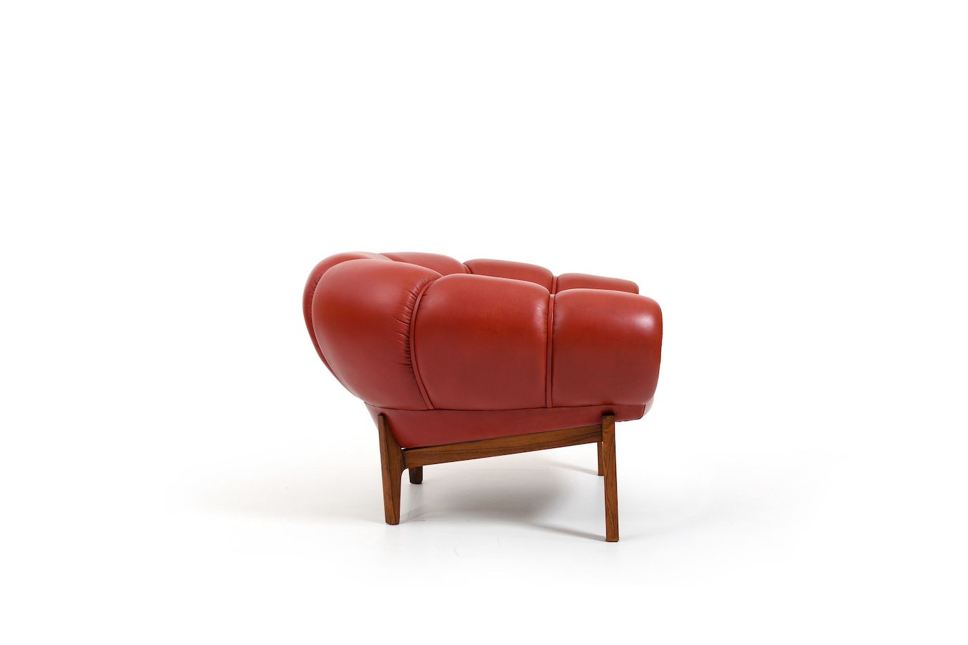 Original And Rare Danish „Croissant“ Easychair By Illum Wikkelsø 1950s photo 12290.0