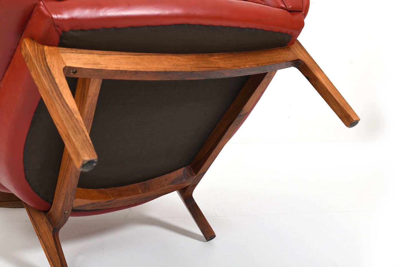 photo vintage Original And Rare Danish „Croissant“ Easychair By Illum Wikkelsø 1950s