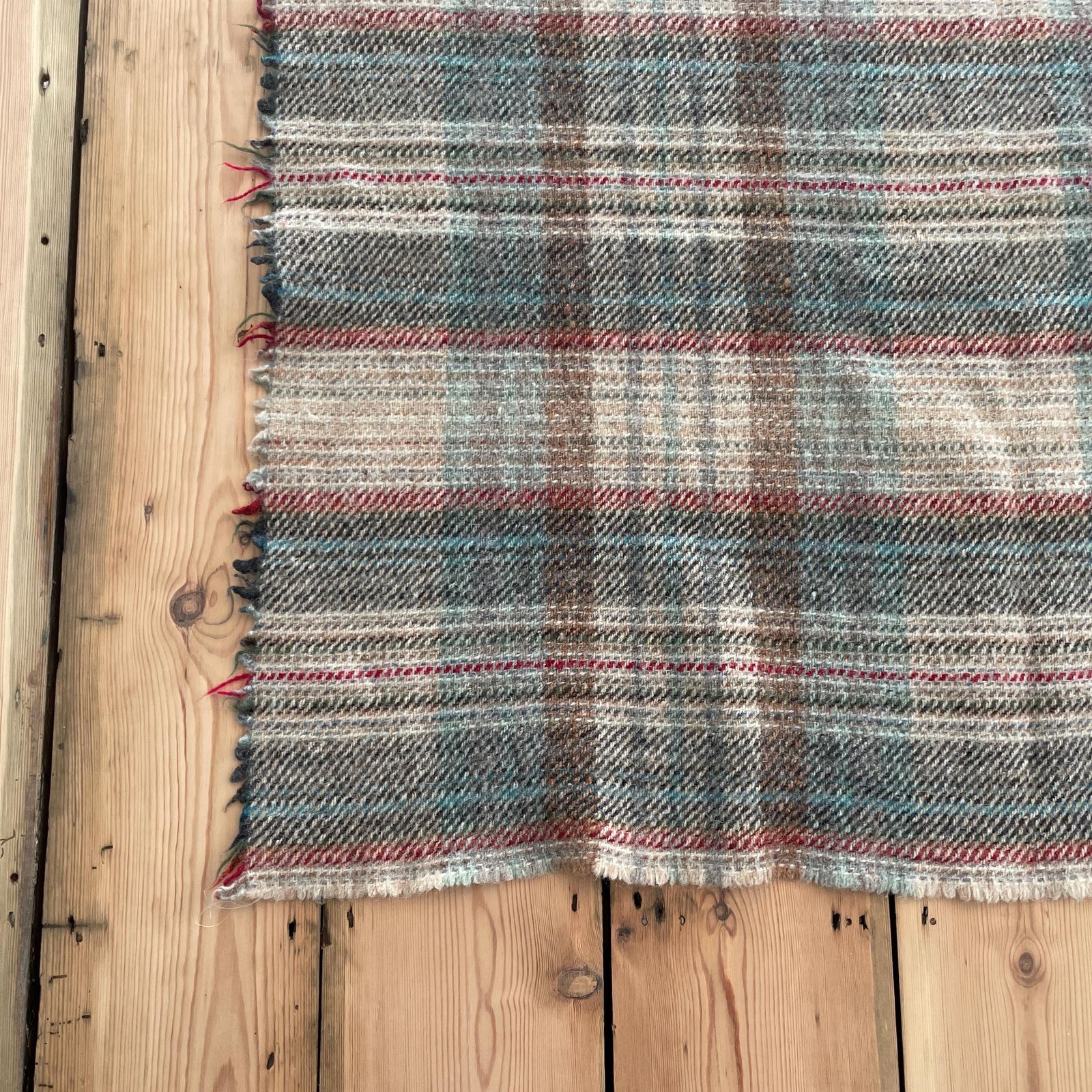 The National Trust Wool Blanket Blue Plaid British Heritage Sofa Throw Bed Throw English Countryside Cottage Decor Checked Pattern photo vinterior