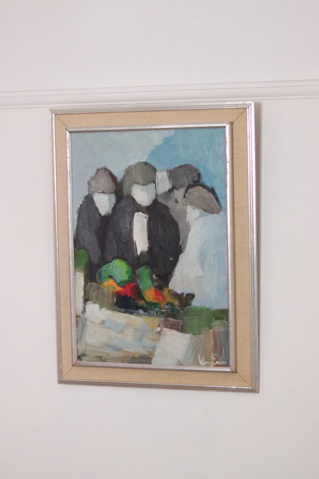 Original Mid Century Swedish Oil On Panel – Abstract By Stig Wernheden – Vintage & Framed – 74 × 54.5 Cm (29.1" × 21.5") photo 545.0