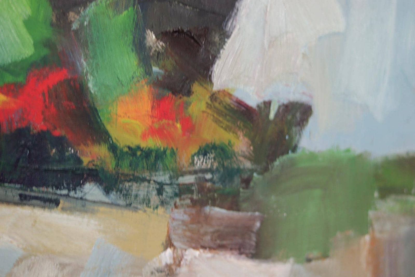 photo buy Original Mid Century Swedish Oil On Panel – Abstract By Stig Wernheden – Vintage & Framed – 74 × 54.5 Cm (29.1" × 21.5")