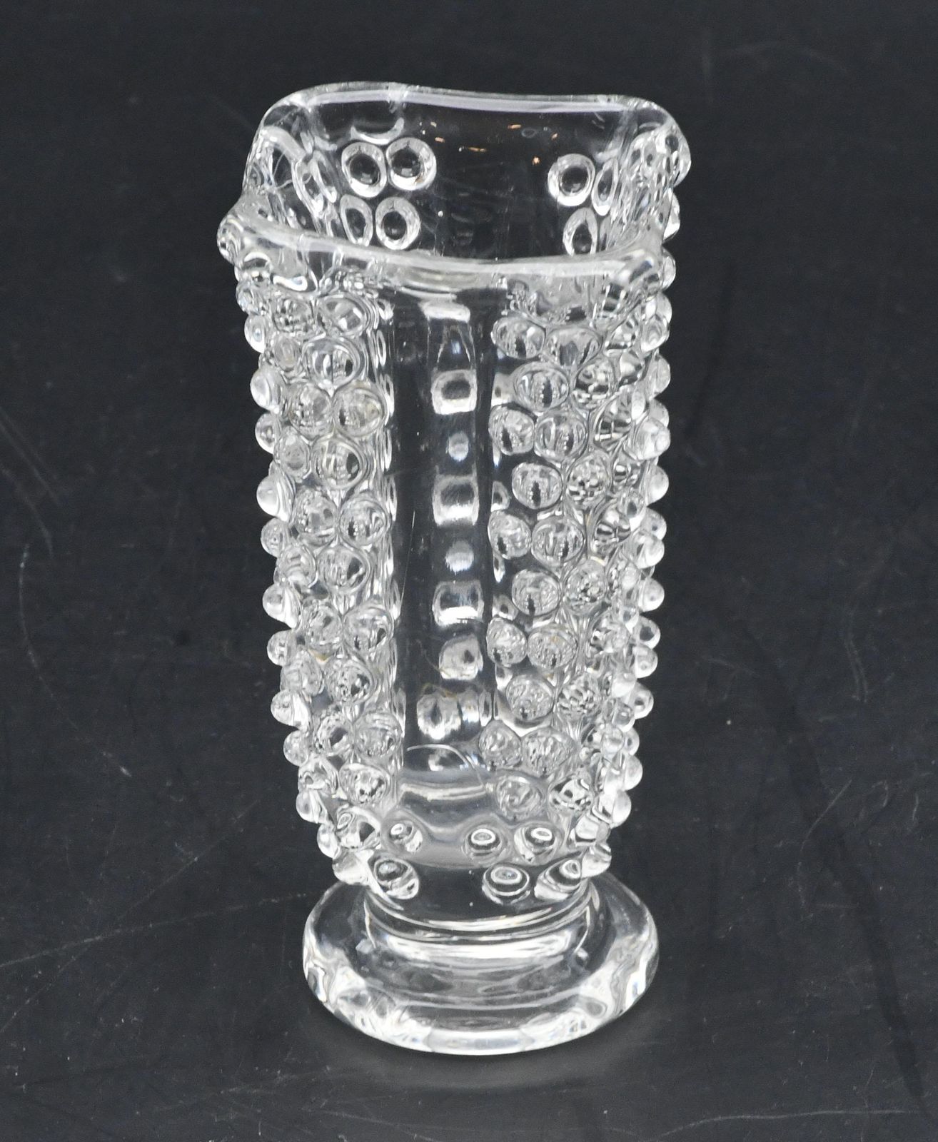 Petite Bugnato Murano Glass Italian Rostrato Vase By Barovier & Toso, 1960s photo for sale