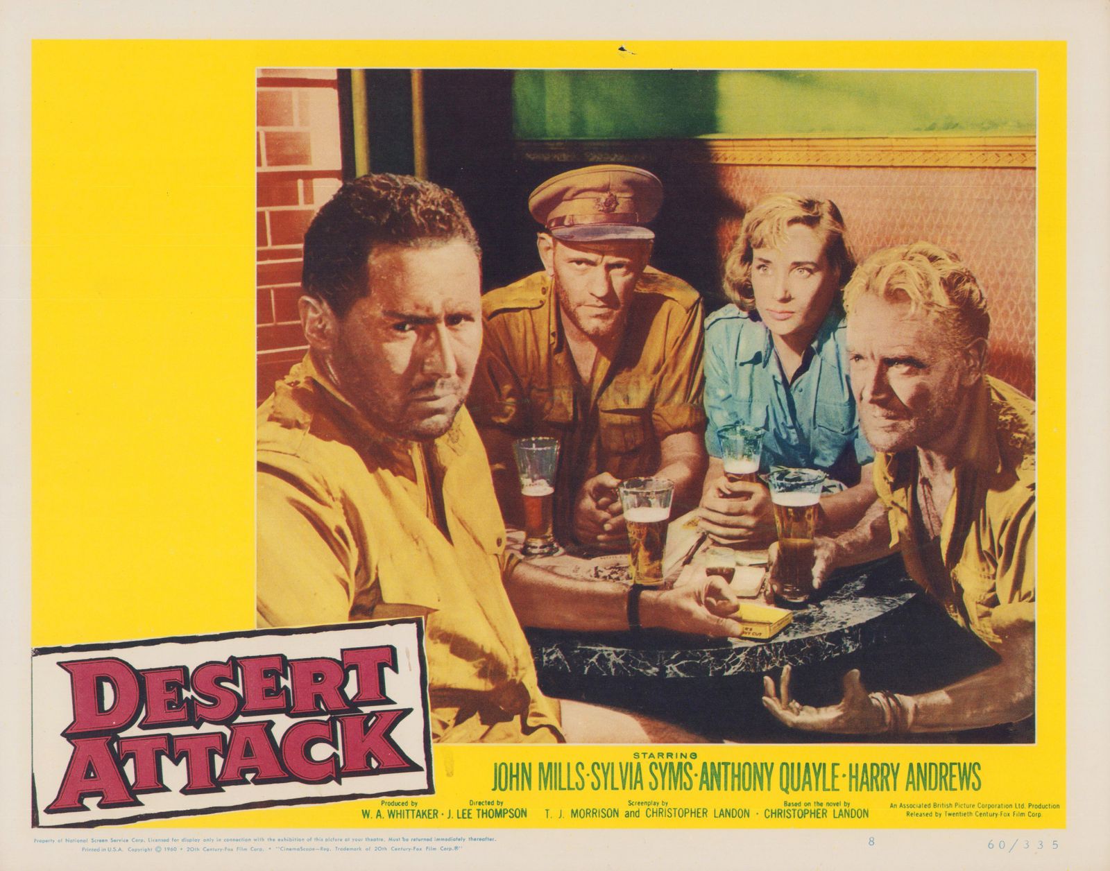 Unknown "Desert Attack, Aka Ice Cold In Alex", Lobby Card, USA 1958 1958