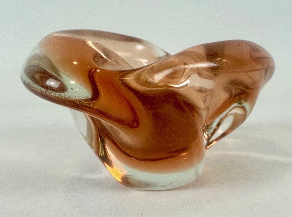 Art Glass Ashtray Or Bowl Attributed To Josef Hospodka For Chribska Sklarna, 1960s photo for sale
